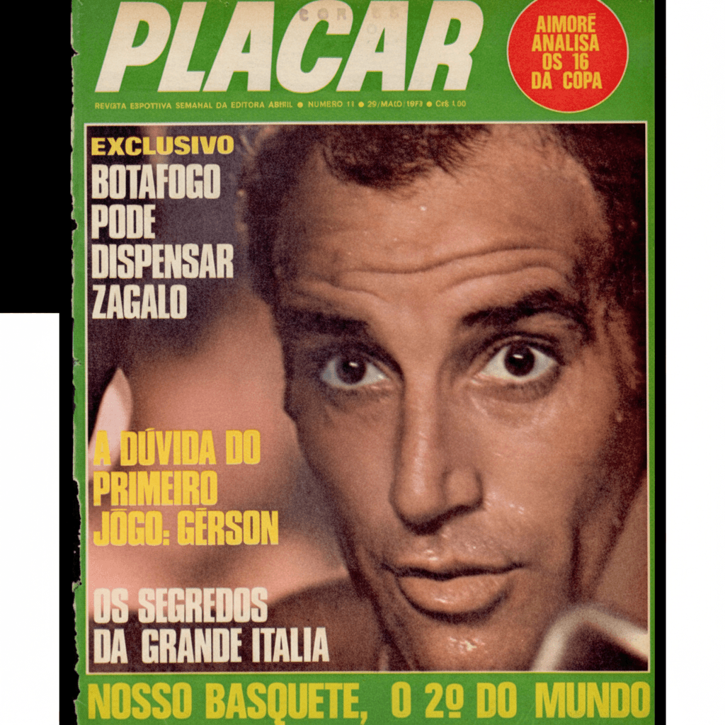 Capa da edição Aimoré analisa os 16 da Copa da revista PLACAR