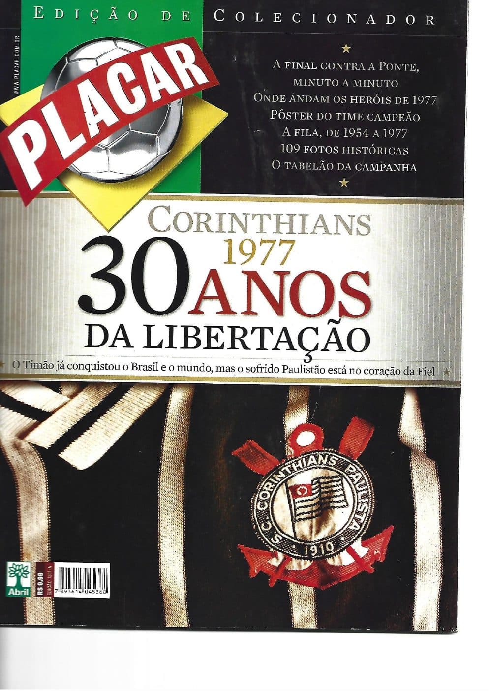 Capa da edição Nº 1311A da revista PLACAR