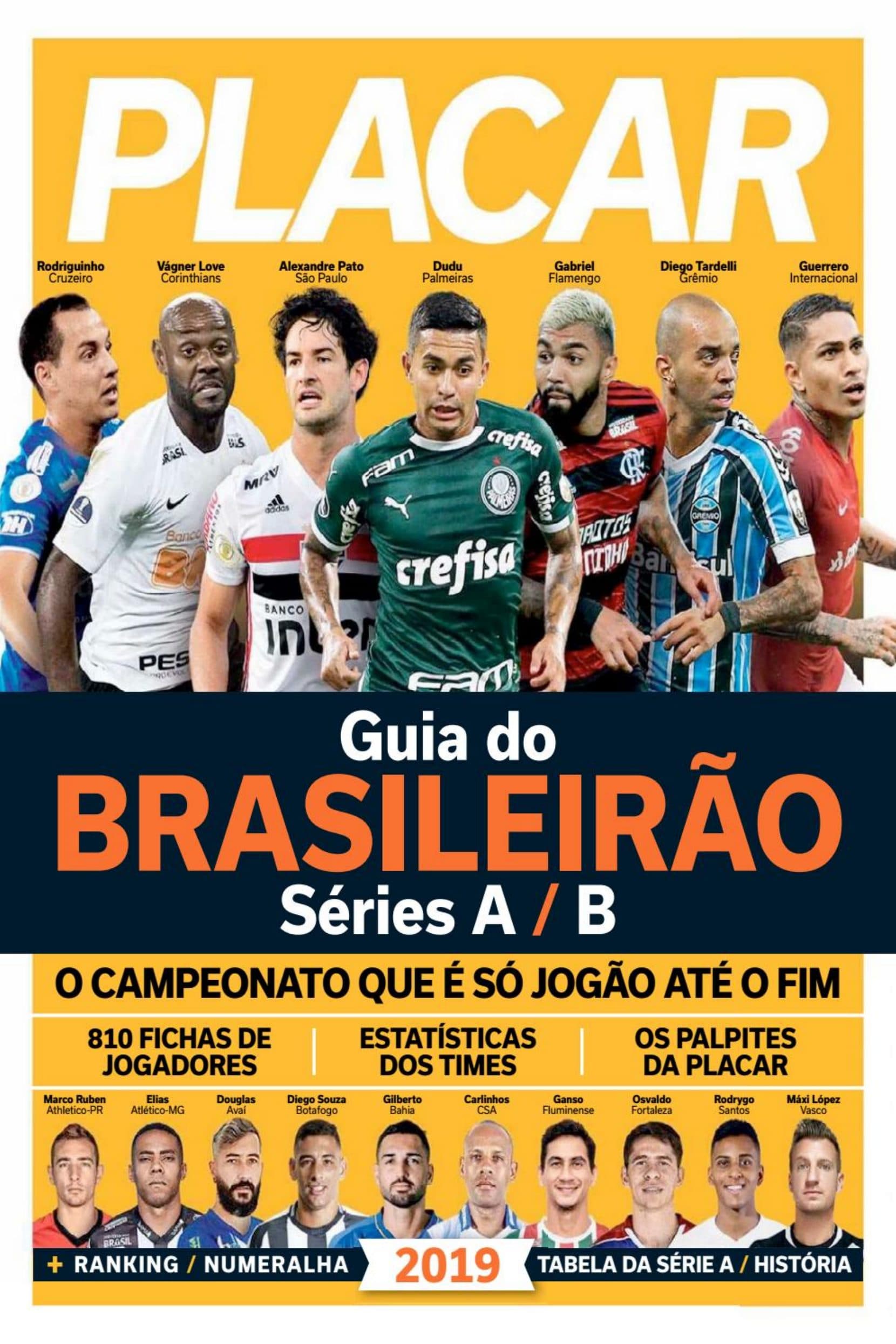 Capa da edição Guia do Brasileirão Ser.A-B da revista PLACAR