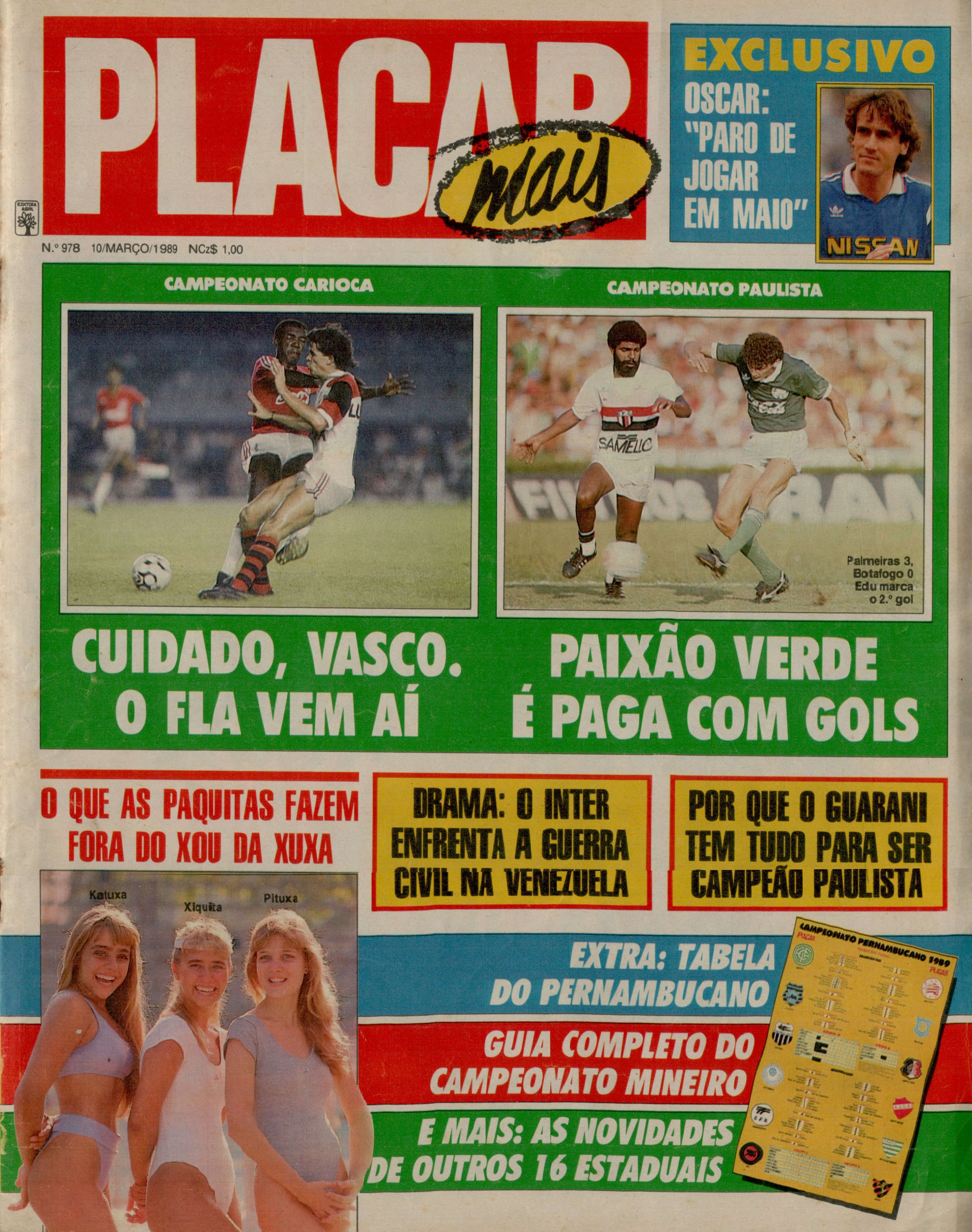 Capa da edição Nº 978 da revista PLACAR