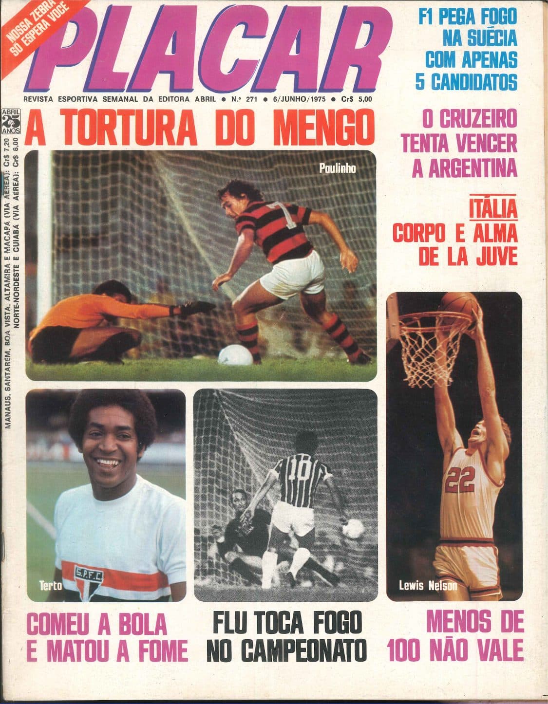 Capa da edição A TORTURA DO MENGO da revista PLACAR