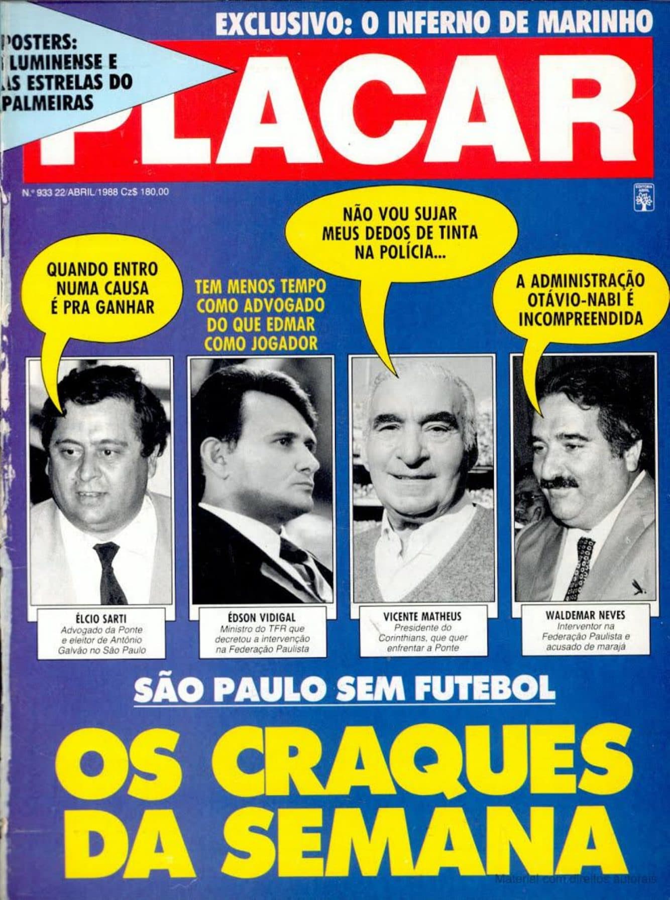 Capa da edição Nº 933 da revista PLACAR