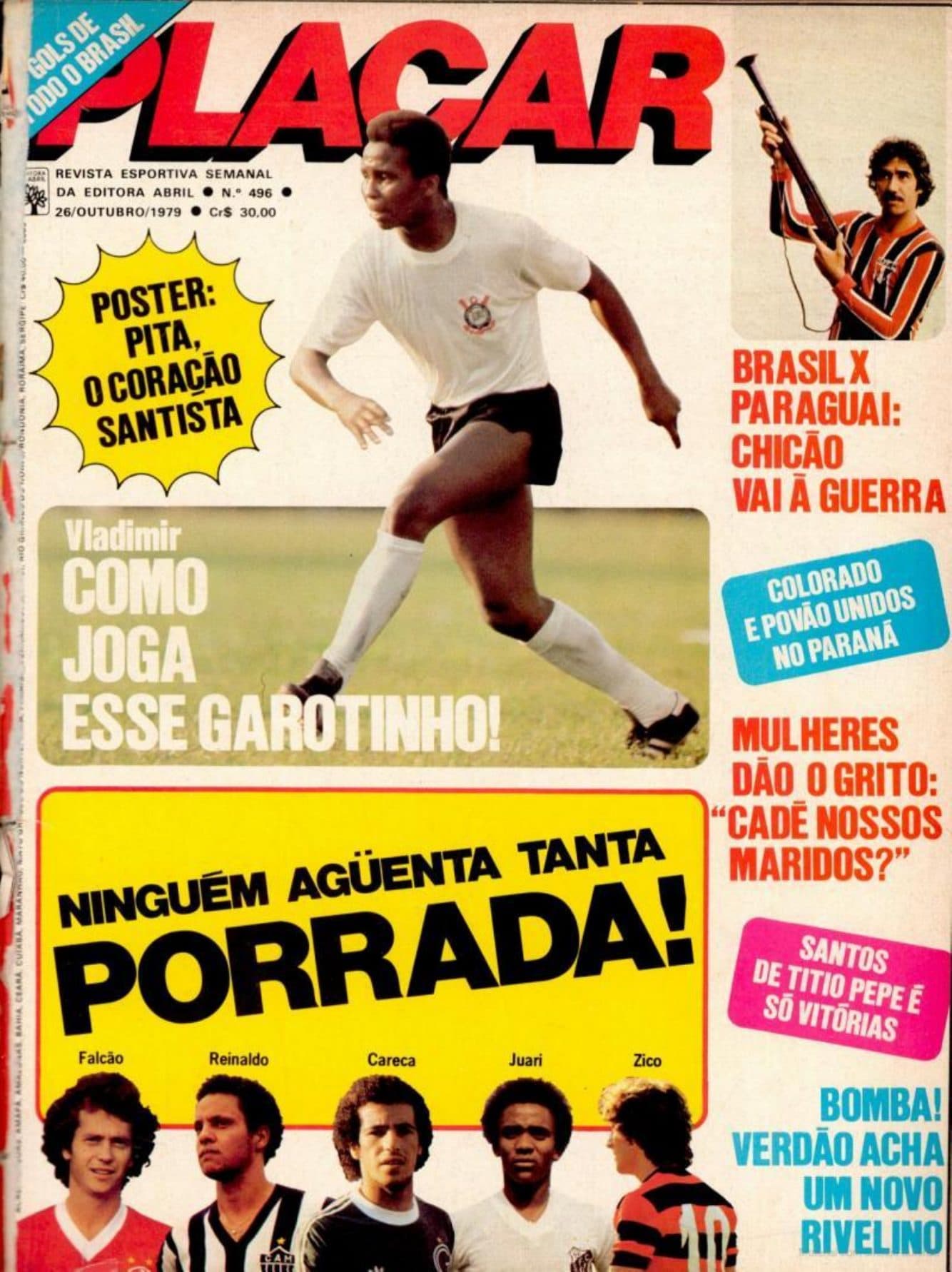 Capa da edição Nº 496 da revista PLACAR