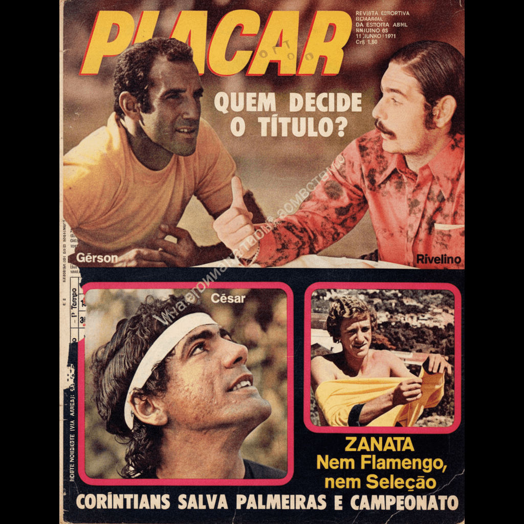 Capa da edição Coríntians salva Palmeiras e campeonato da revista PLACAR