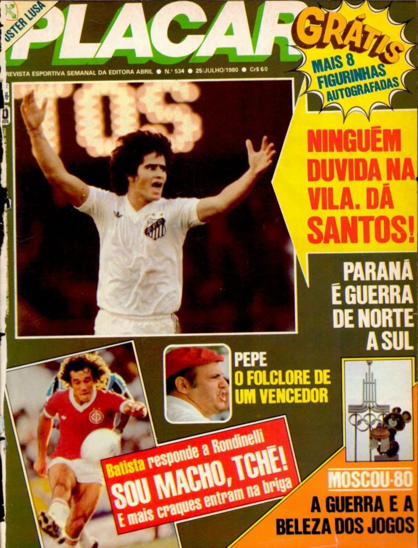 Capa da edição Ninguém duvida na Vila. Dá Santos! da revista PLACAR