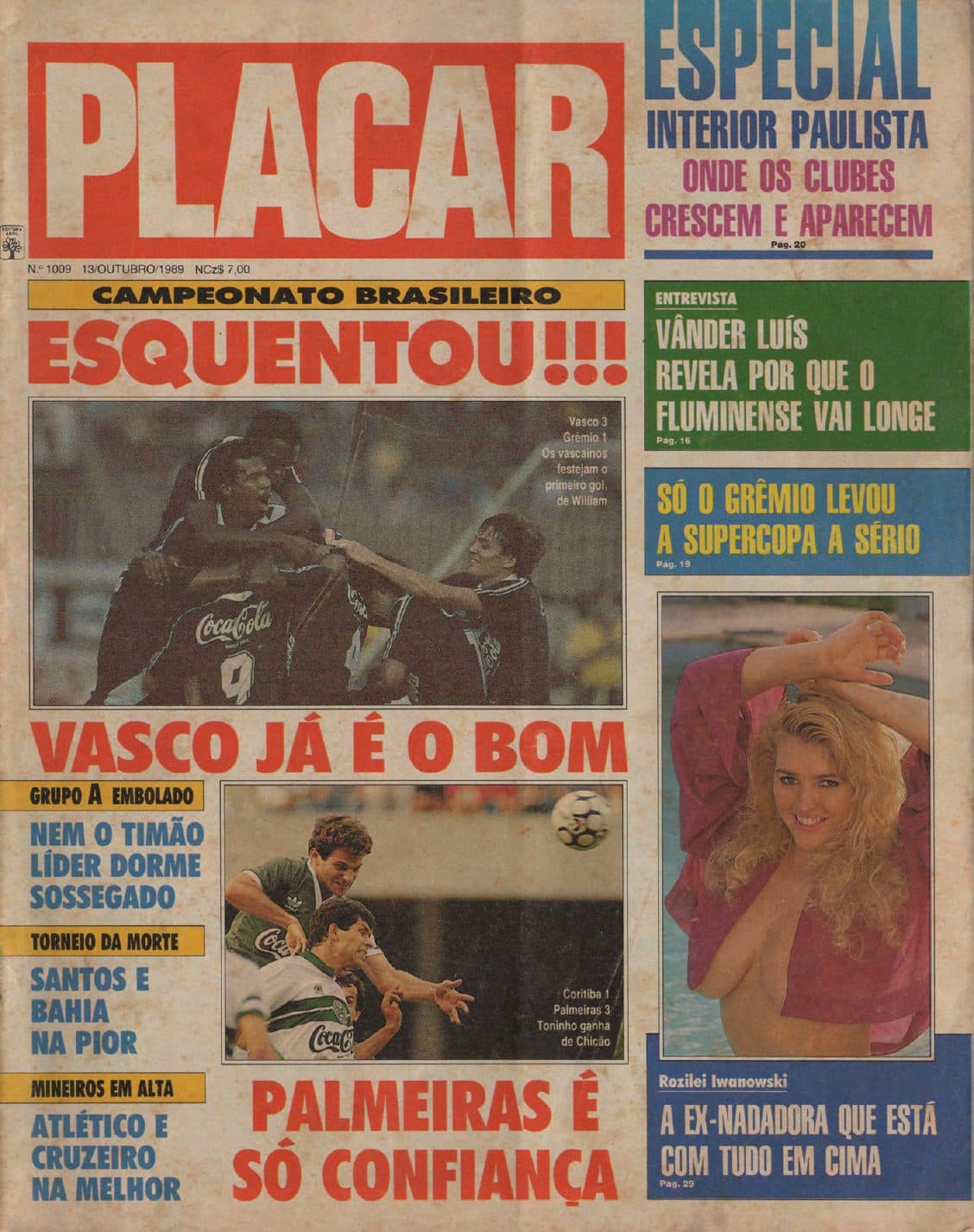 Capa da edição Nº 1009 da revista PLACAR