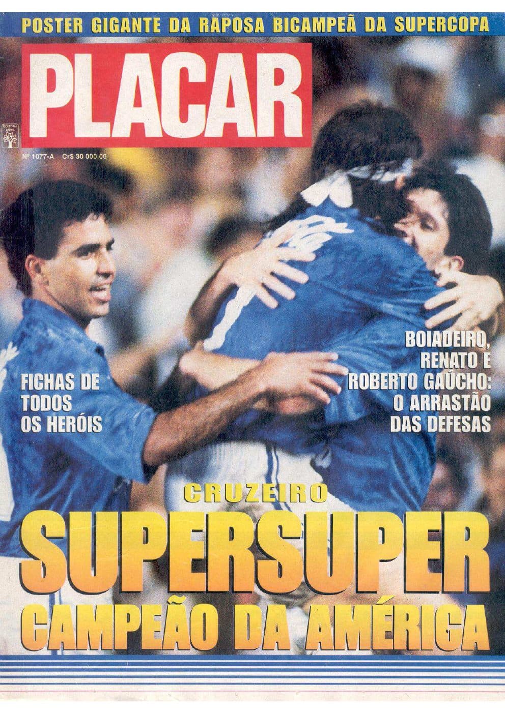 Capa da edição Nº 1077A da revista PLACAR