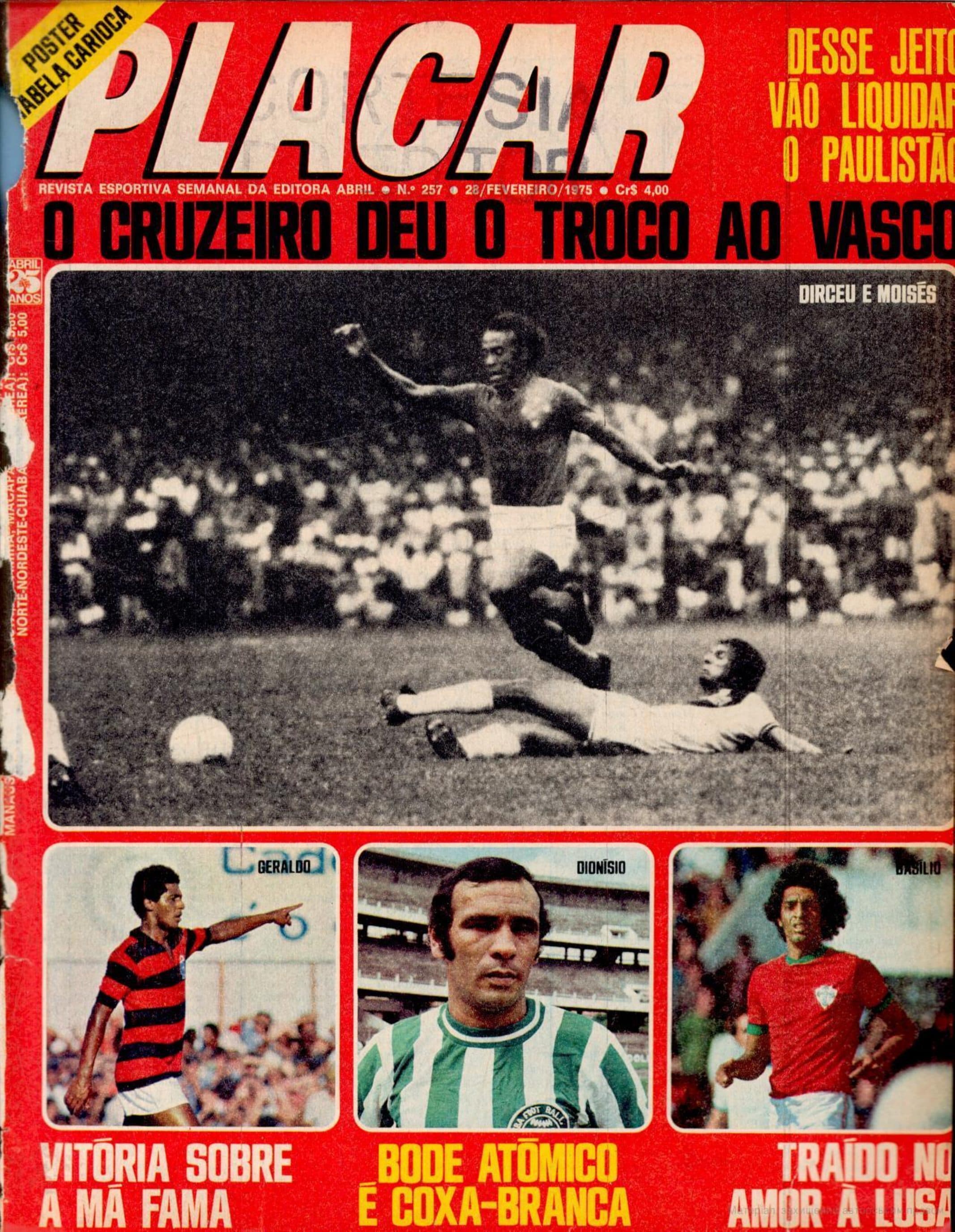Capa da edição O Cruzeiro deu o troco ao Vasco da revista PLACAR