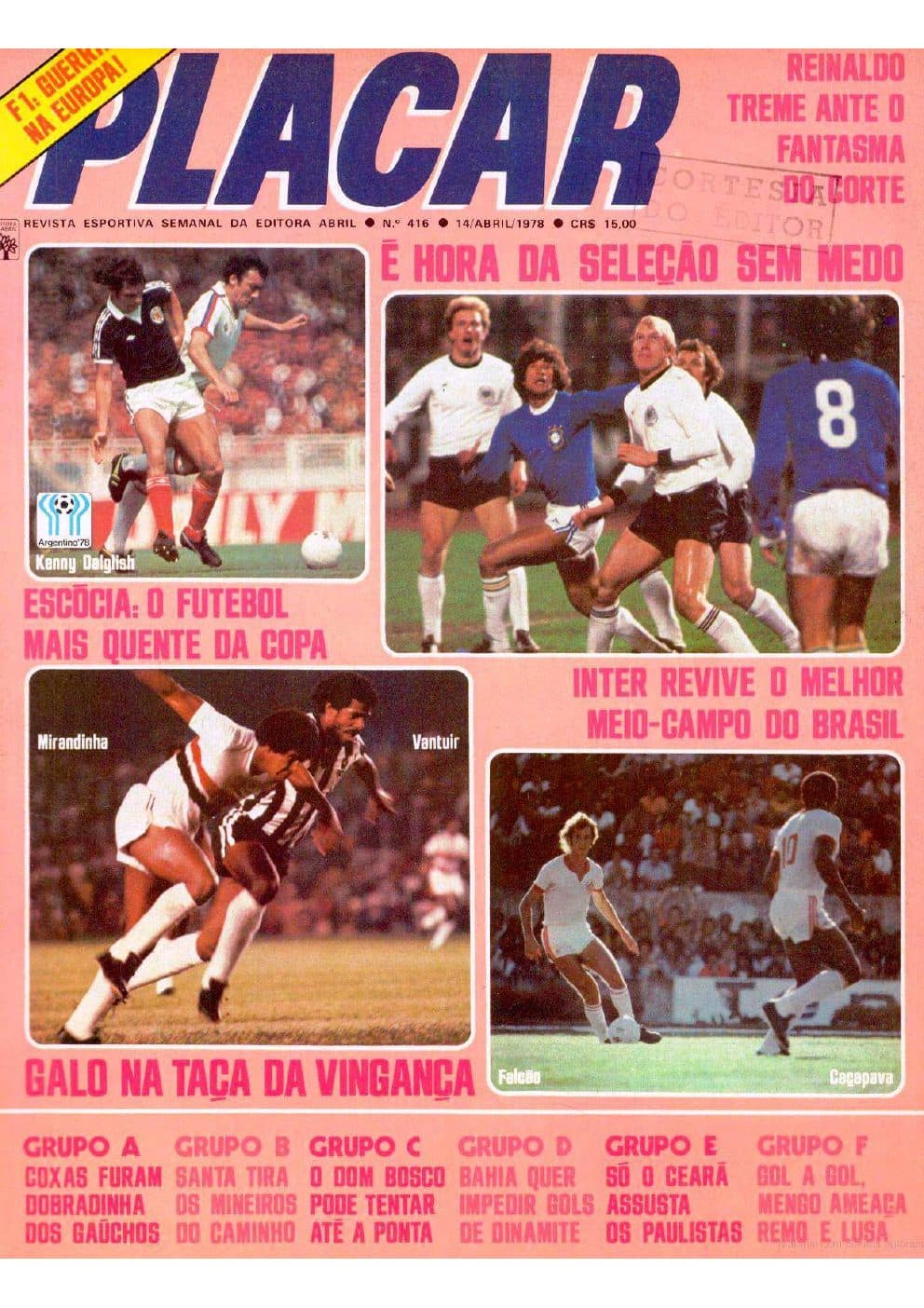 Capa da edição Guerra na Europa! É hora da Seleção sem medo da revista PLACAR