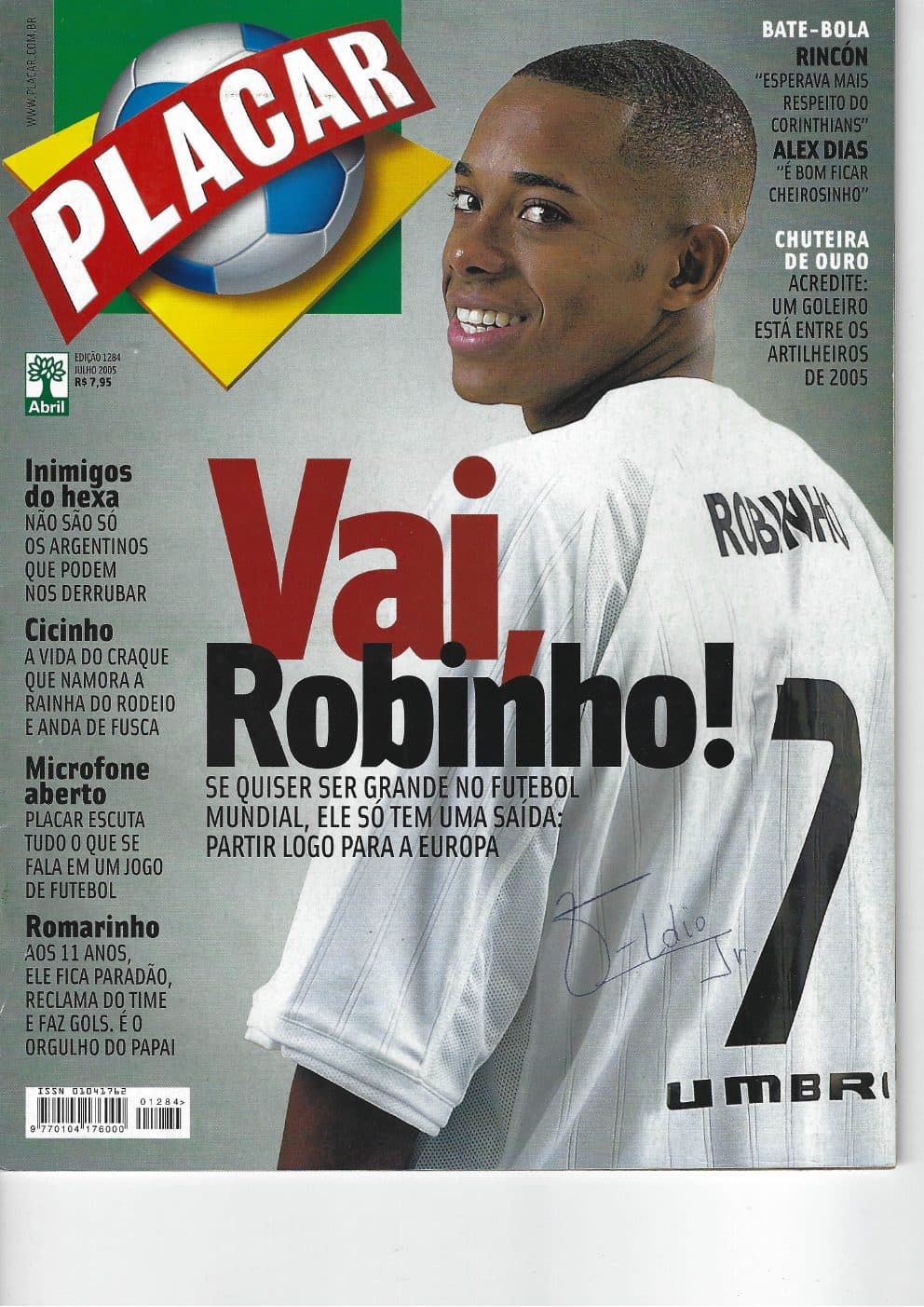 Capa da edição Nº 1284 da revista PLACAR