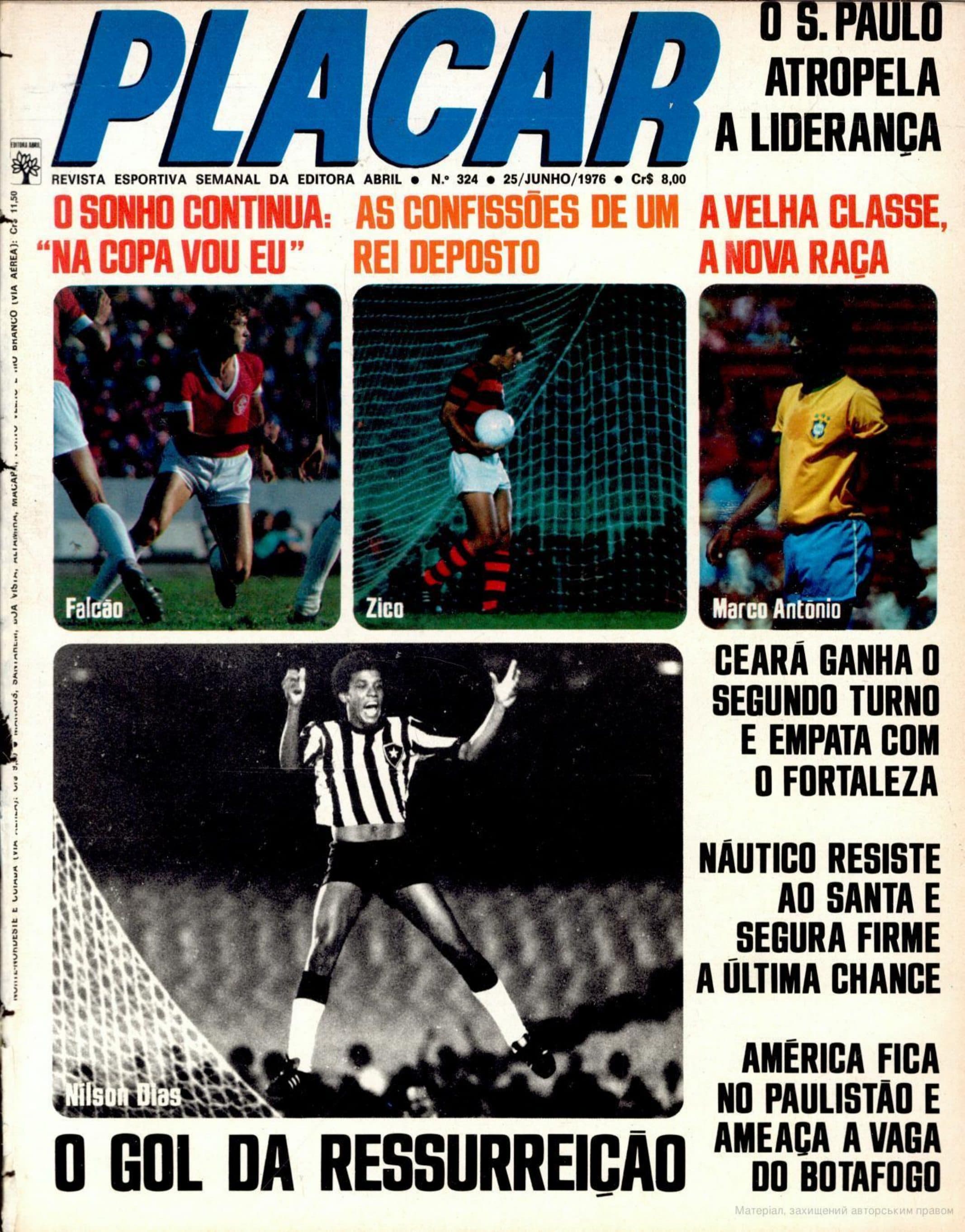 Capa da edição O S. Paulo atropela a liderança da revista PLACAR