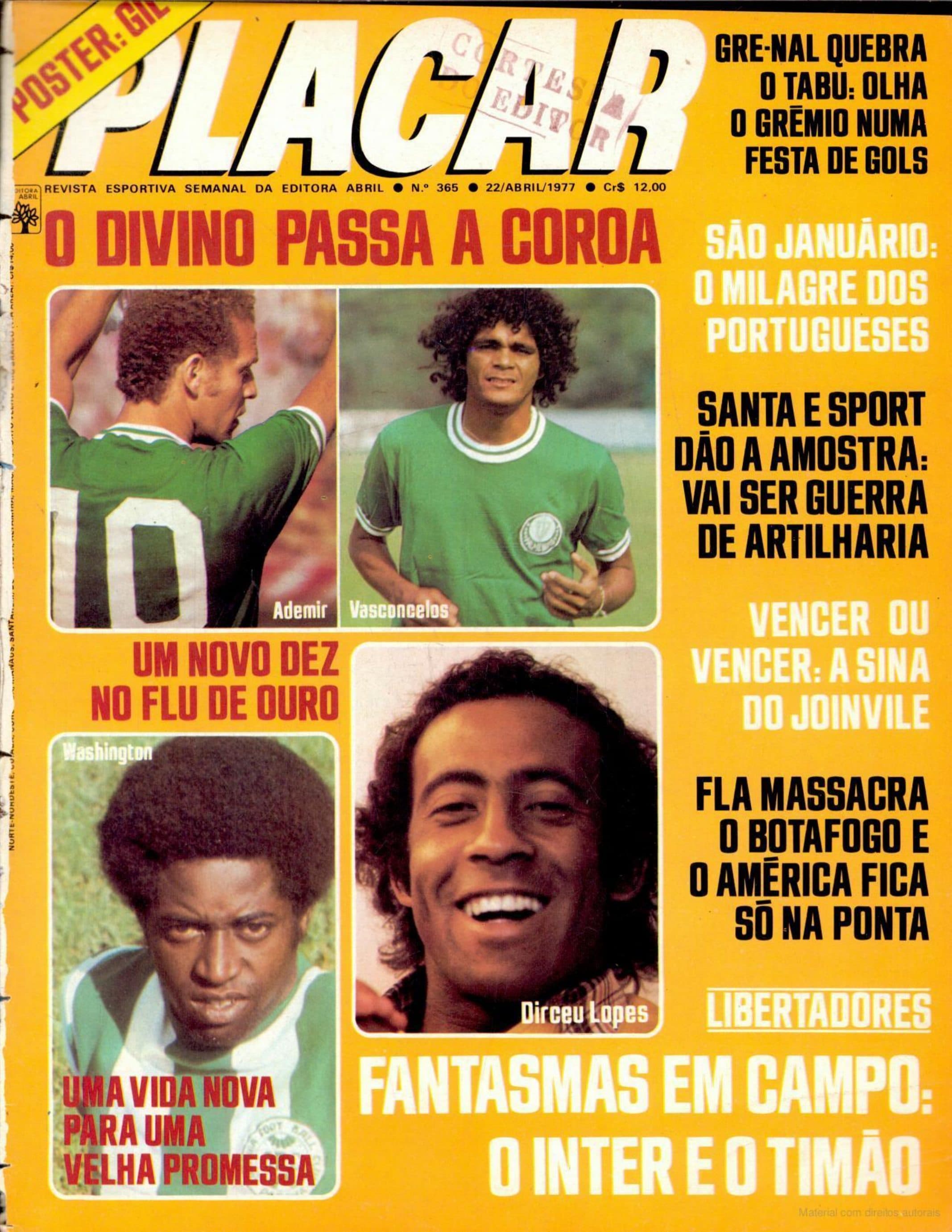 Capa da edição O Divino Passa a Coroa da revista PLACAR