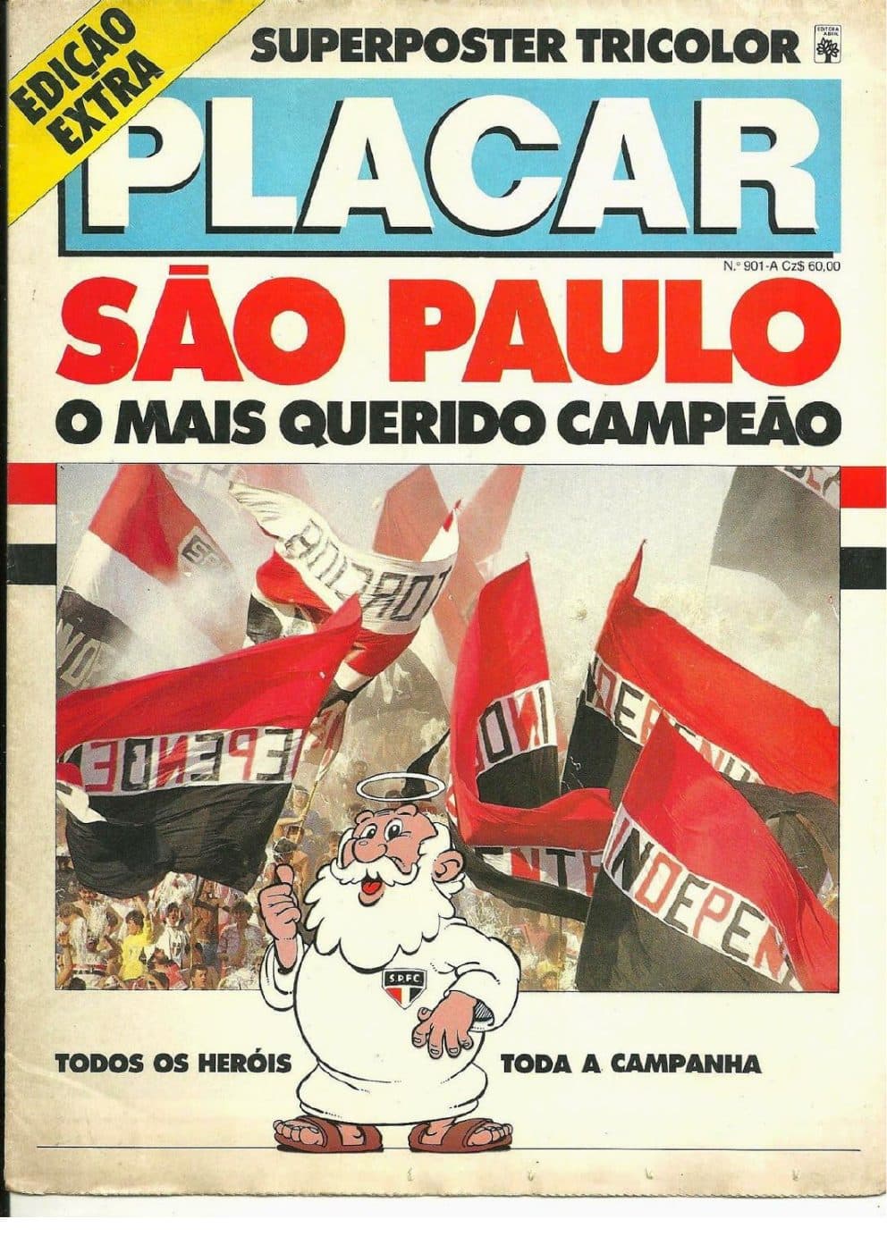 Capa da edição São Paulo Campeão Paulista 1987 da revista PLACAR