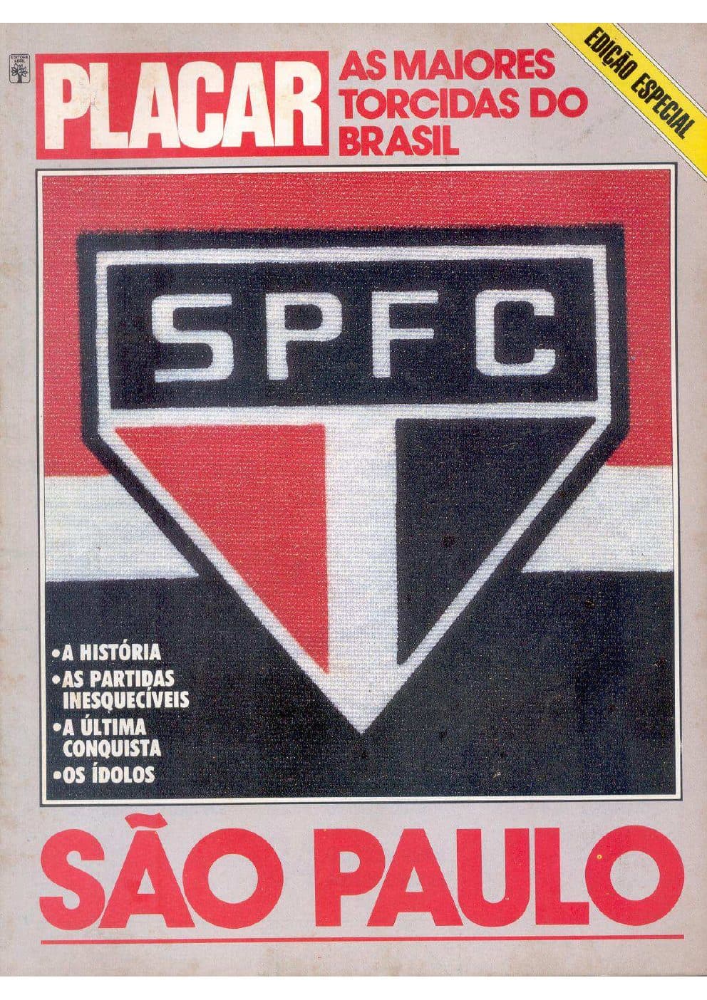 Capa da edição 1989 da revista PLACAR