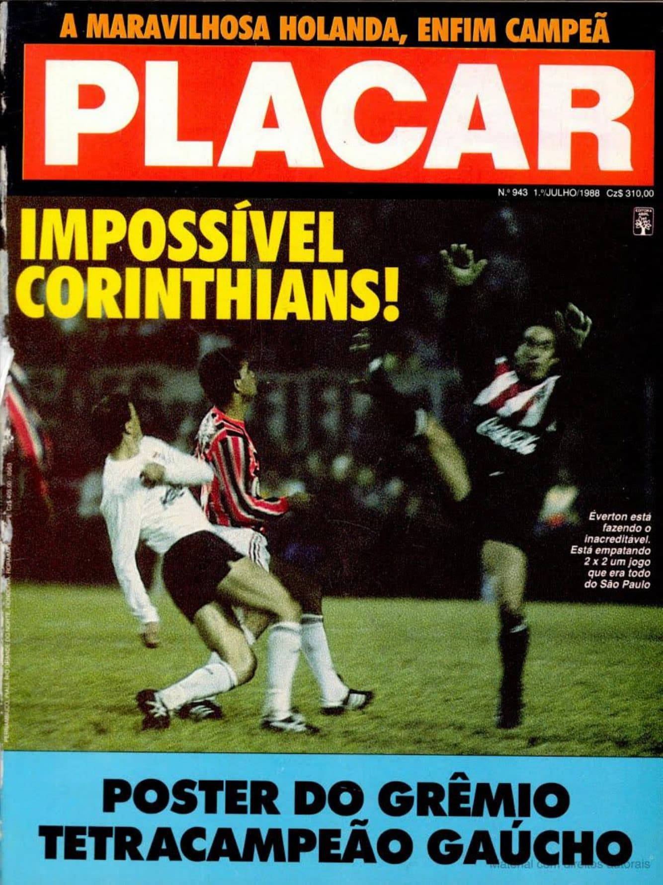 Capa da edição Nº 943 da revista PLACAR