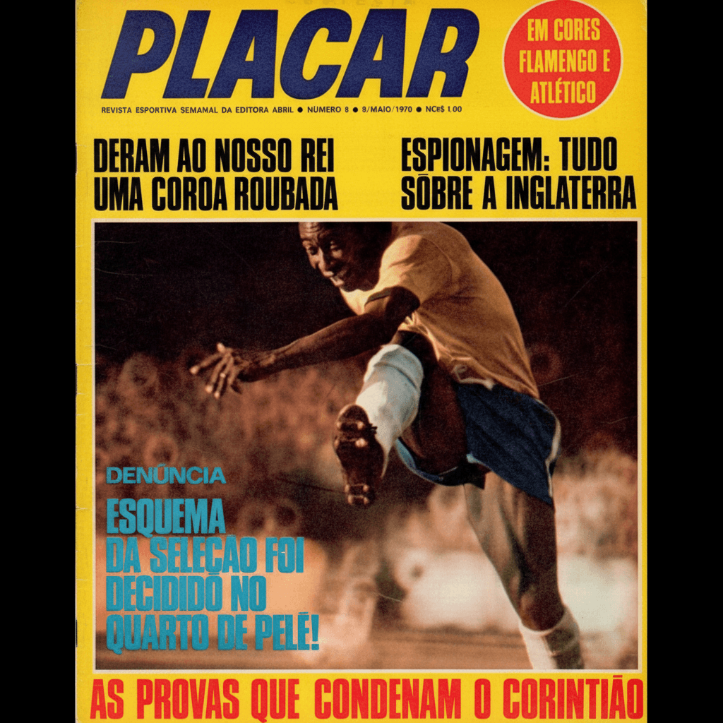 Capa da edição Deram ao nosso rei uma coroa roubada da revista PLACAR
