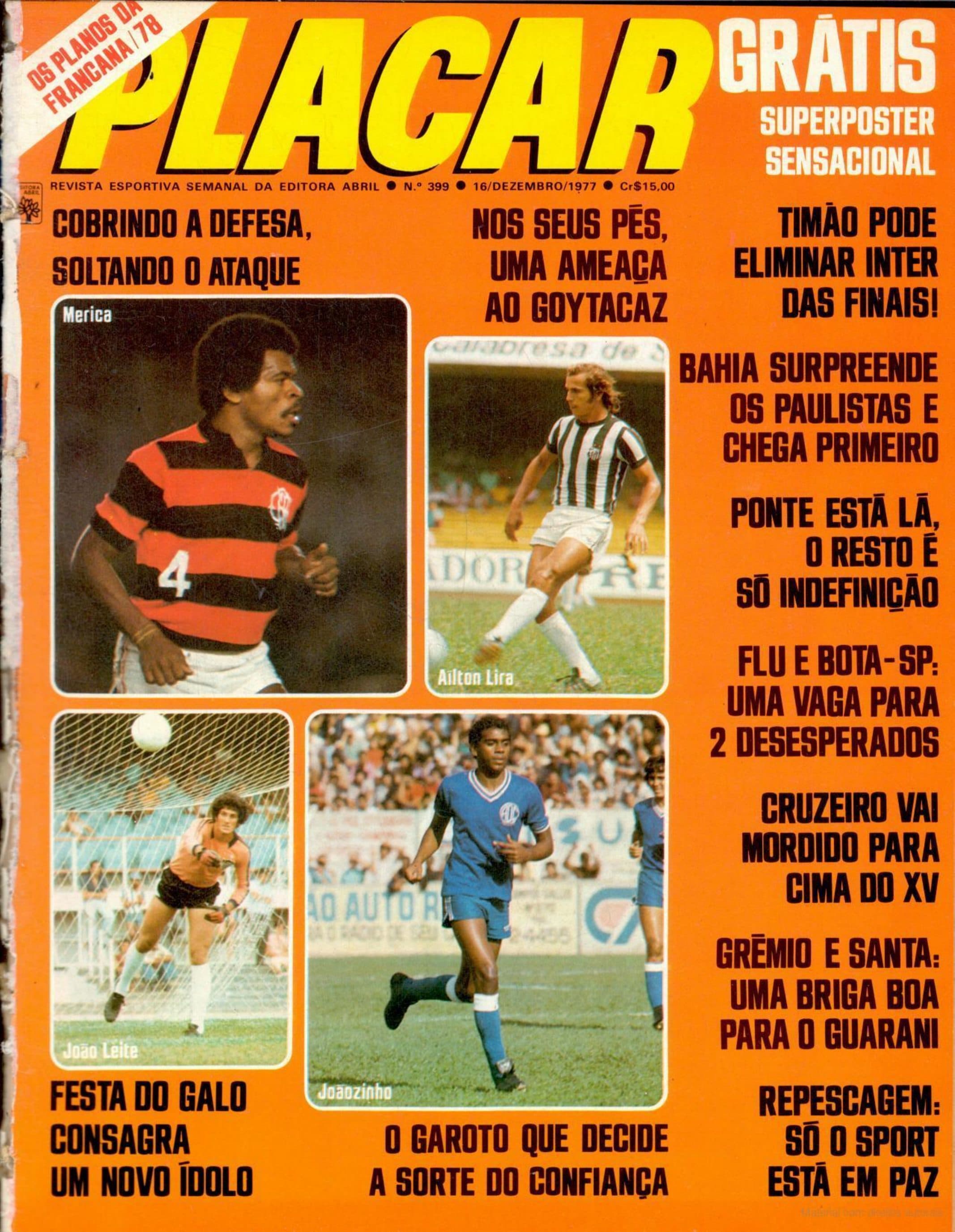 Capa da edição Cobrindo a defesa, soltando o ataque da revista PLACAR