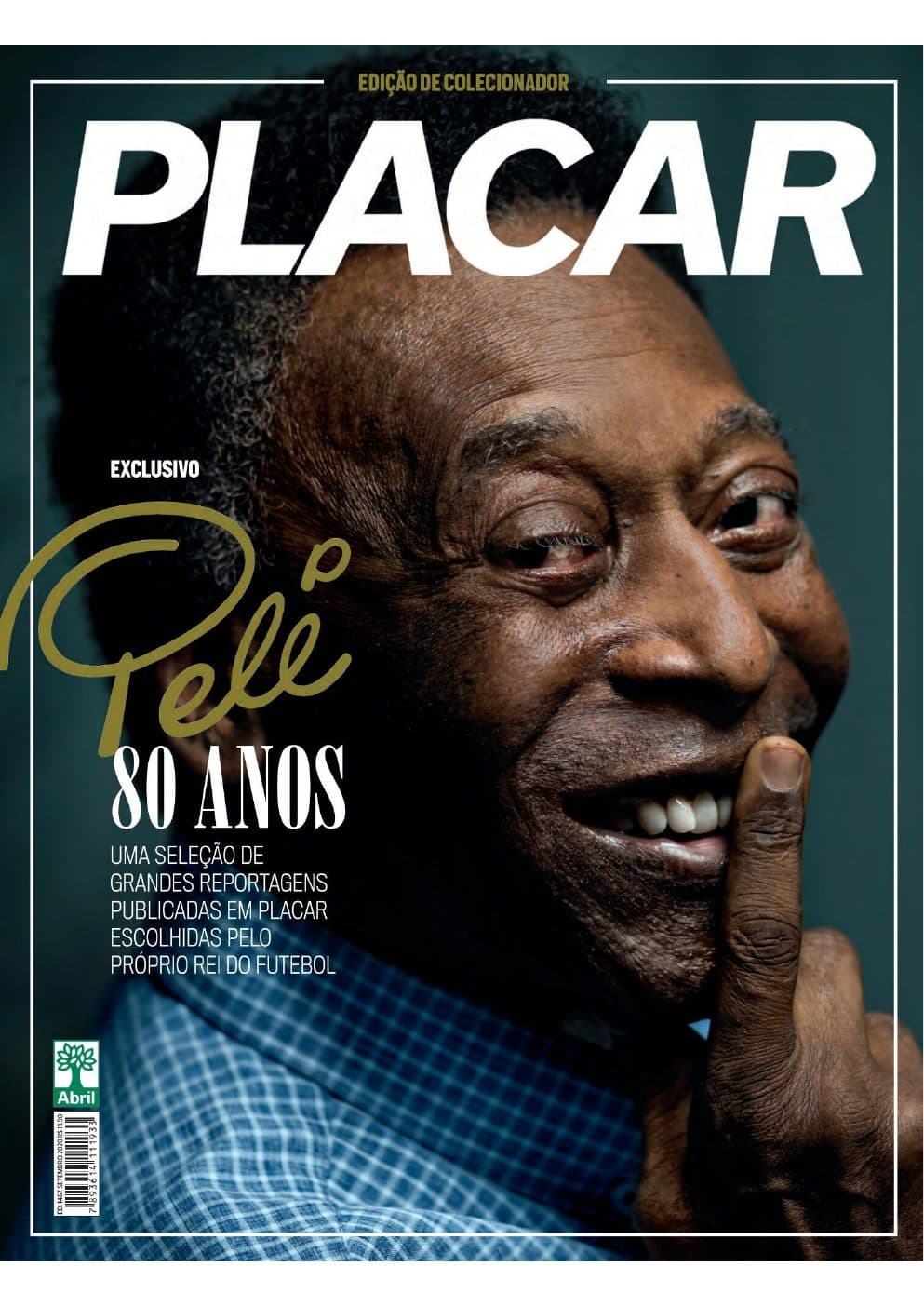 Capa da edição Pelé 80 da revista PLACAR