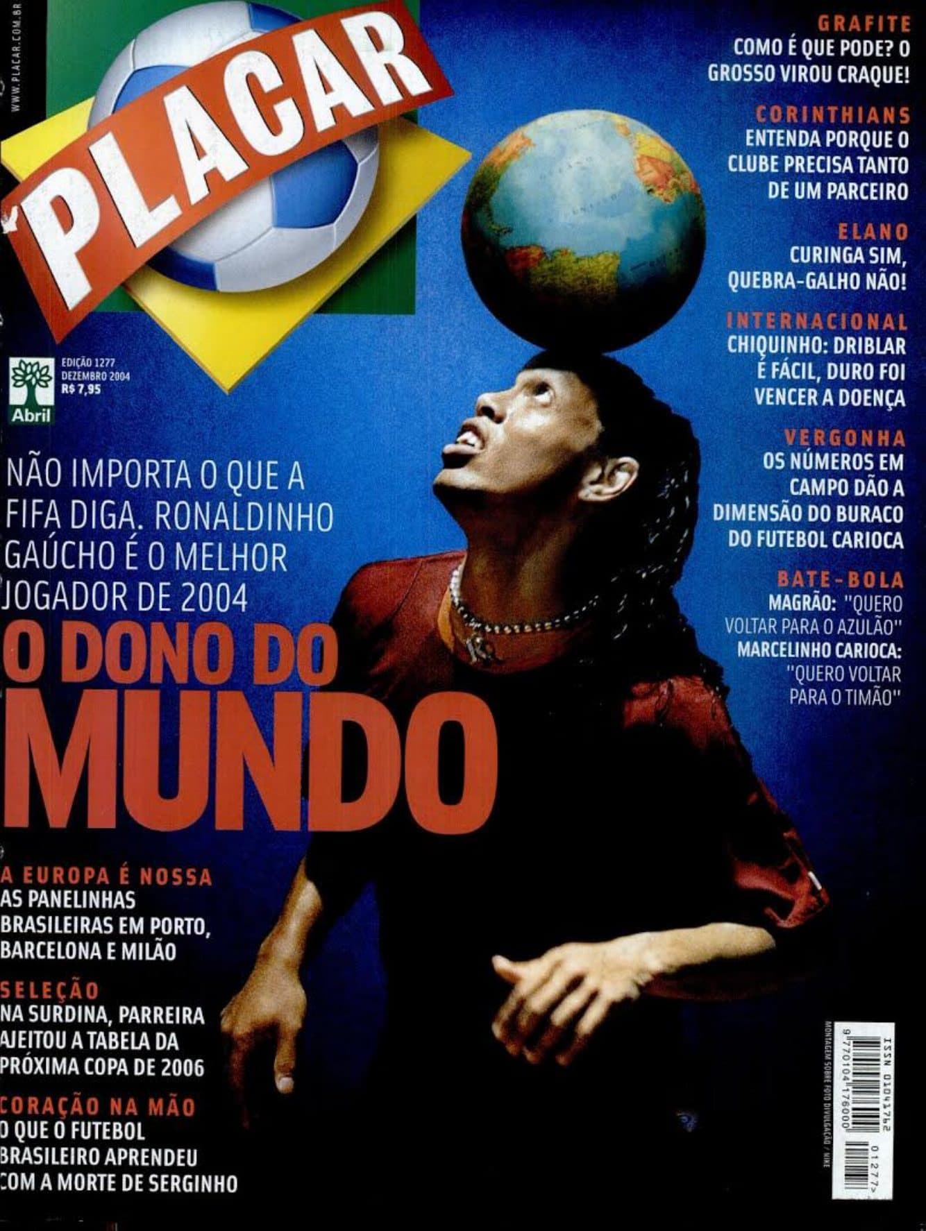 Capa da edição Nº 1277 da revista PLACAR