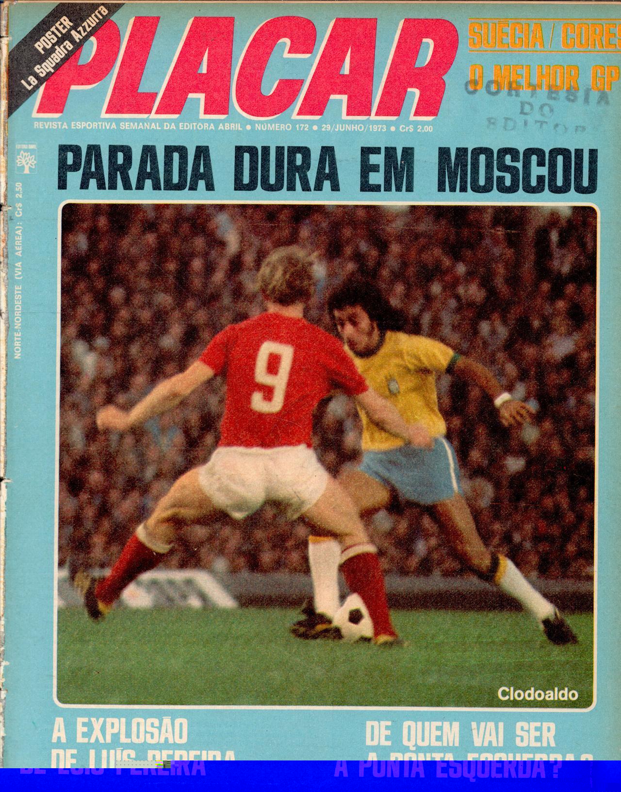 Capa da edição Parada Dura em Moscou da revista PLACAR