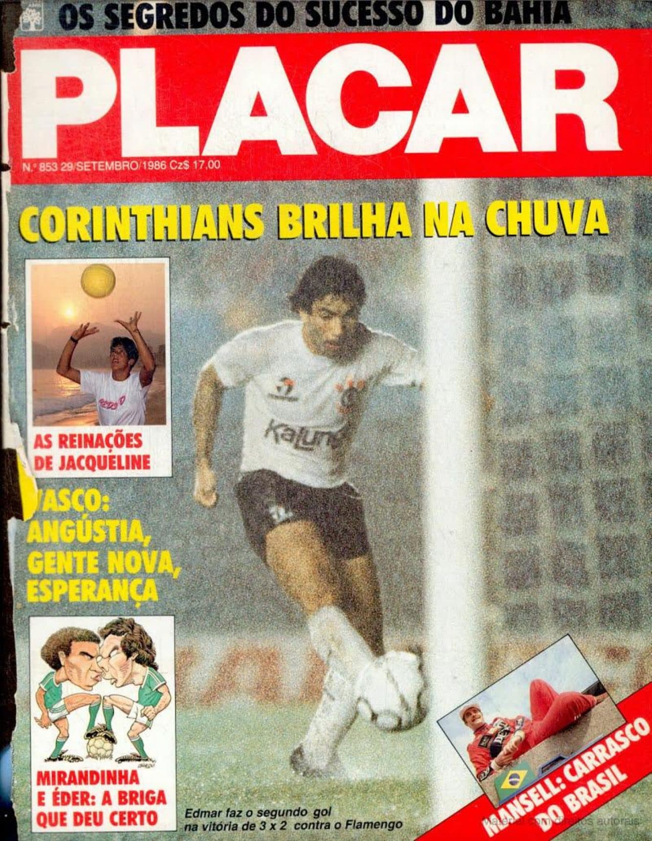 Capa da edição Corinthians Brilha na Chuva da revista PLACAR