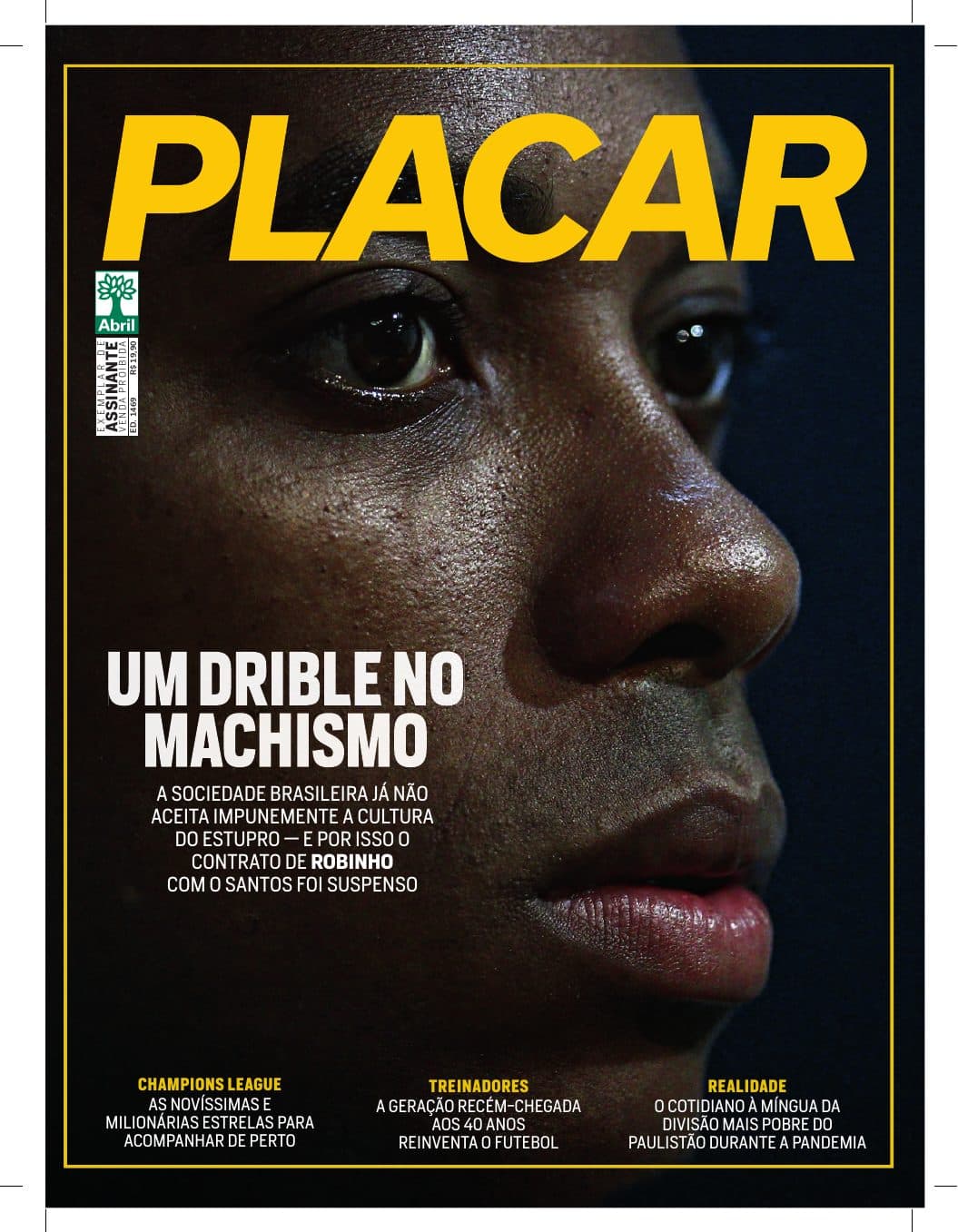 Capa da edição Um Drible no Machismo da revista PLACAR