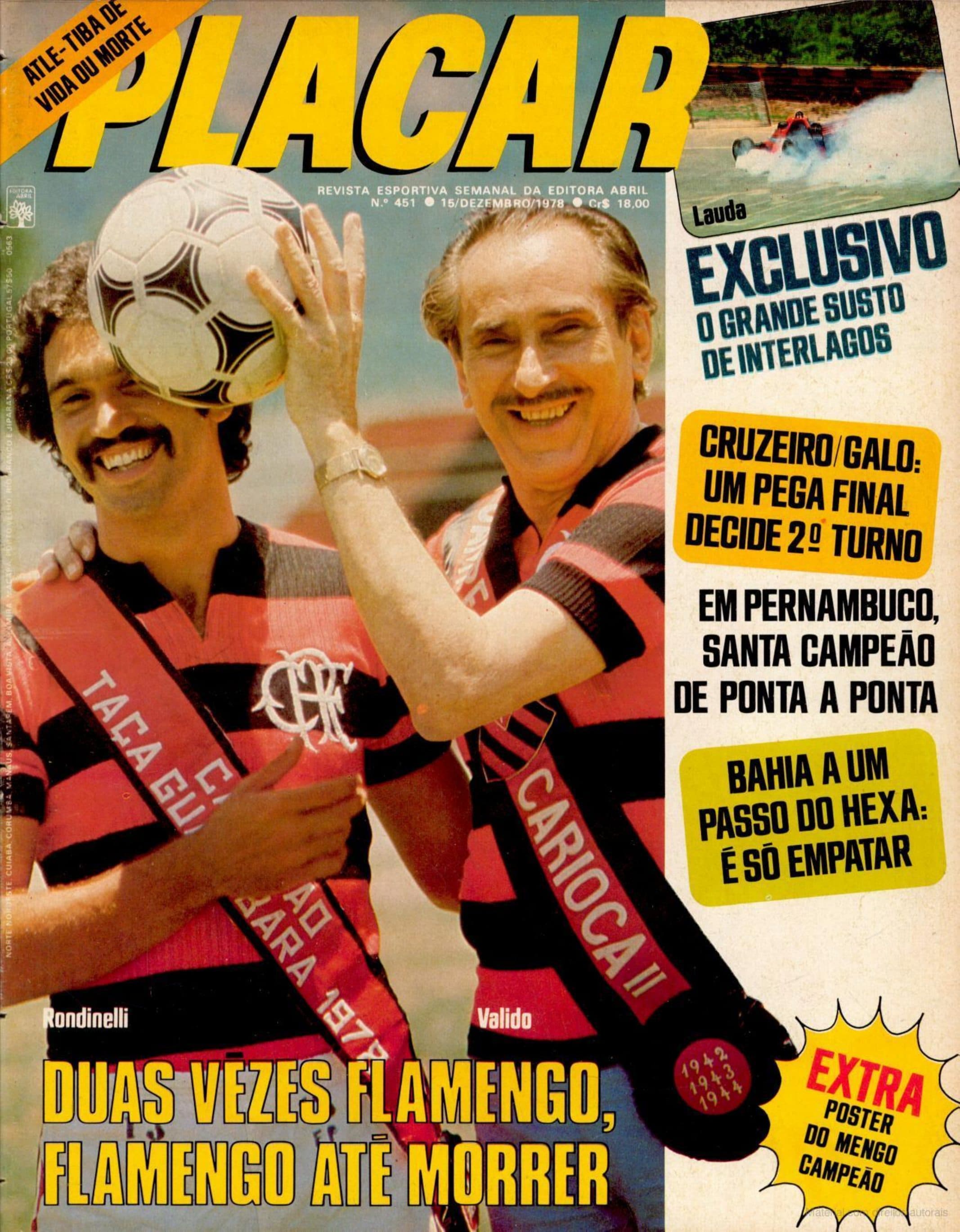 Capa da edição Duas vezes Flamengo, Flamengo até morrer da revista PLACAR