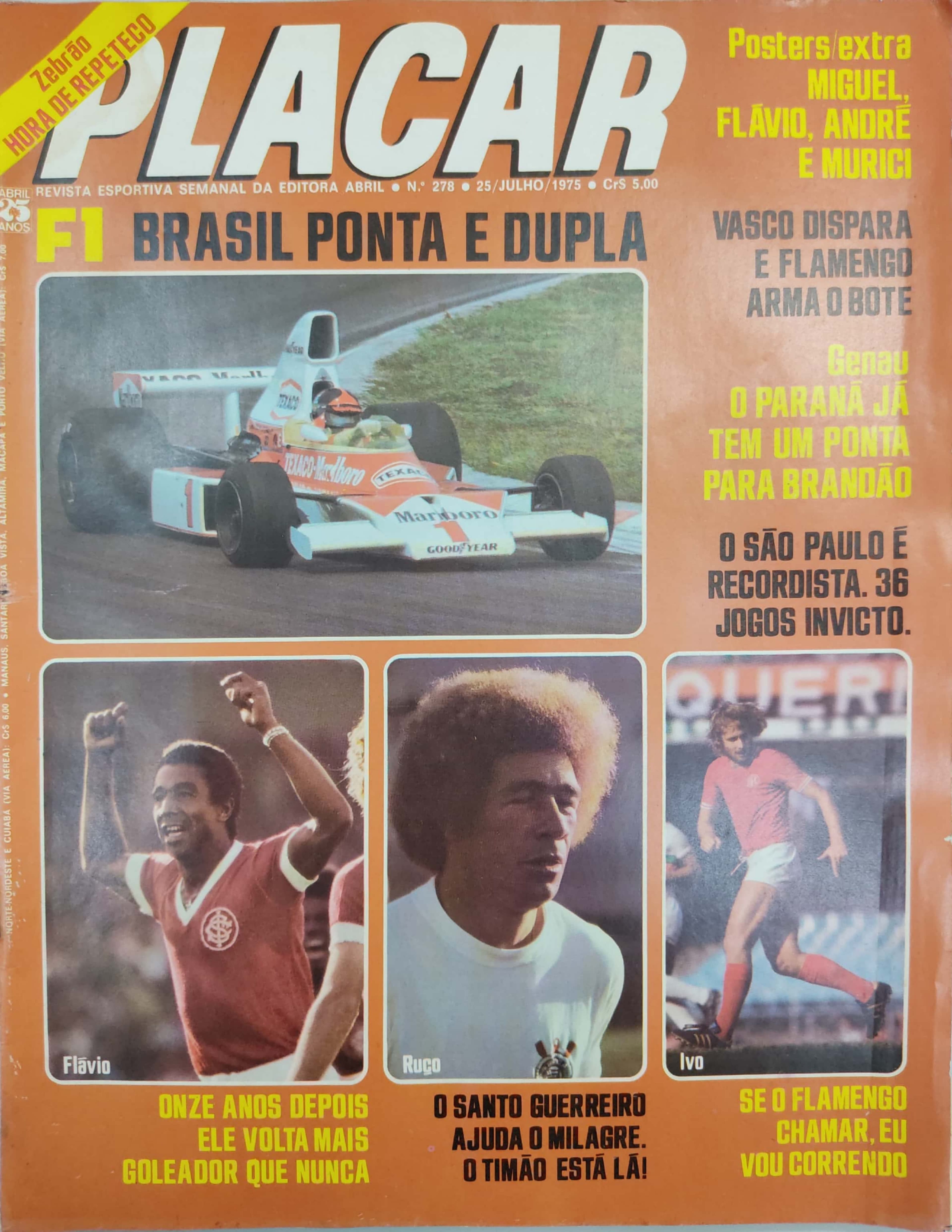 Capa da edição Zebrão: Hora de repeteco da revista PLACAR