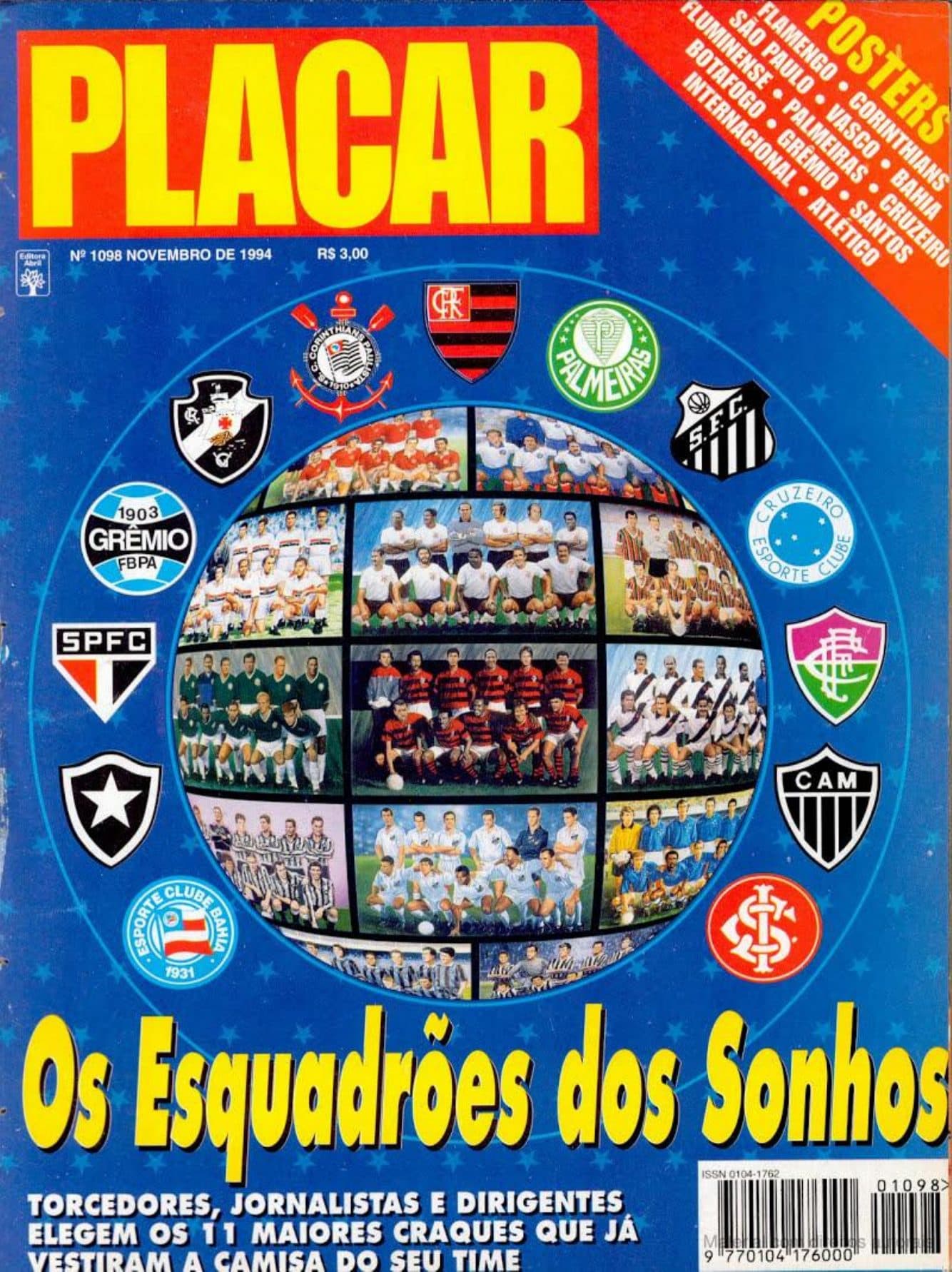 Capa da edição Nº 1098 da revista PLACAR