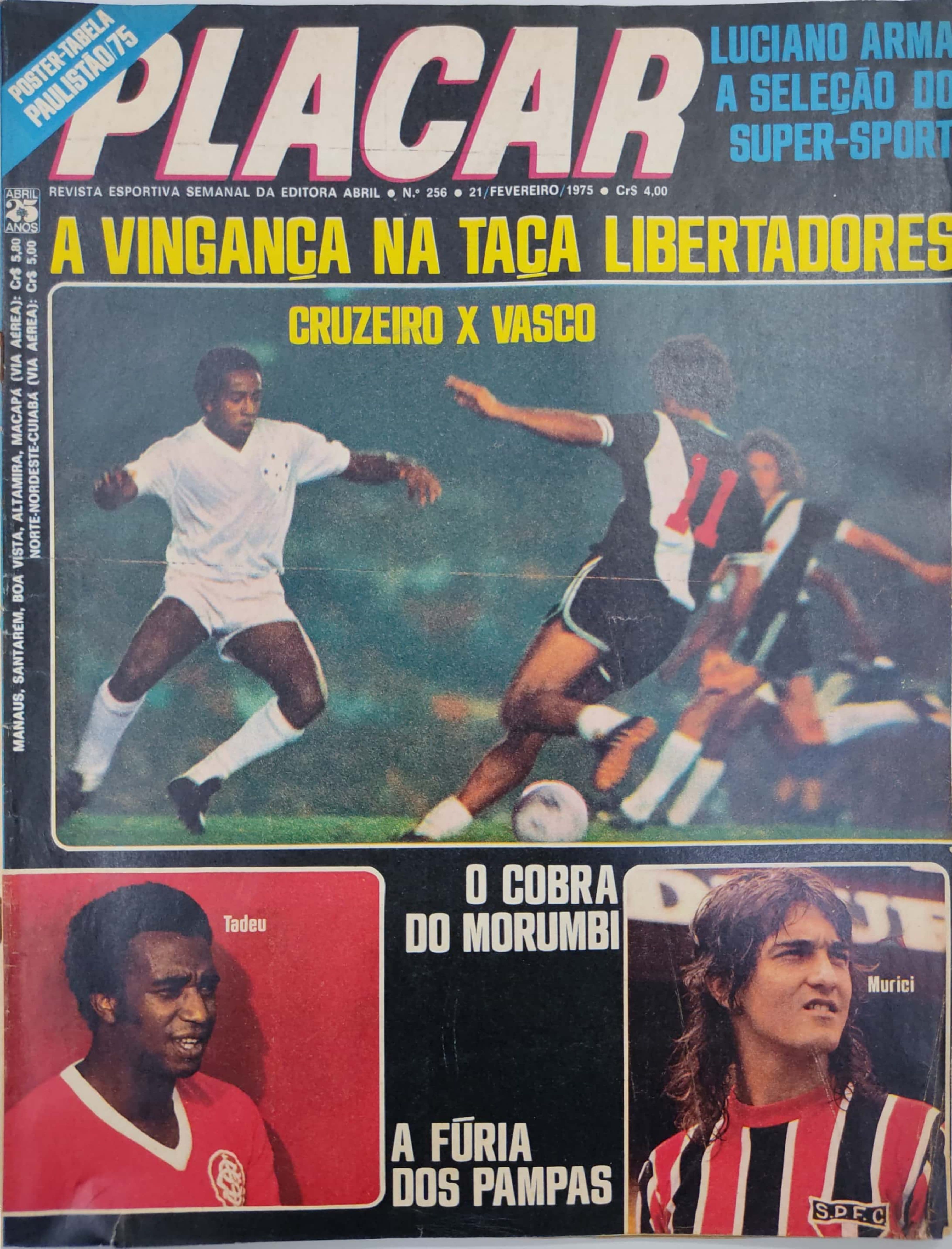 Capa da edição A Vingança na Taça Libertadores da revista PLACAR