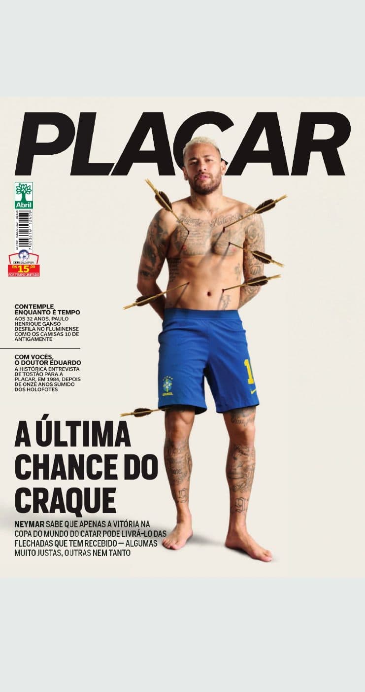 Capa da edição A Última Chance do Craque da revista PLACAR
