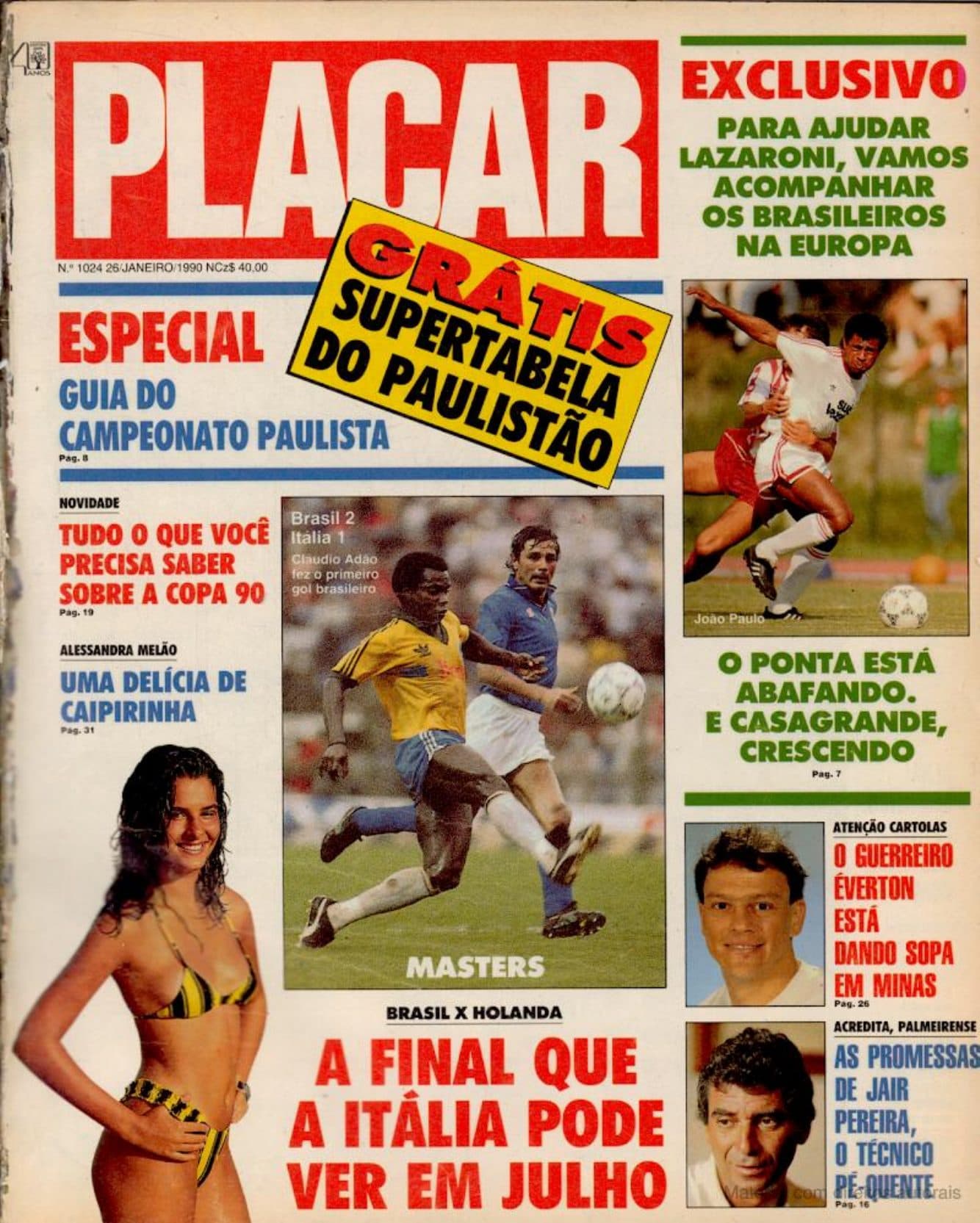 Capa da edição: 1990-EDIÇÃO