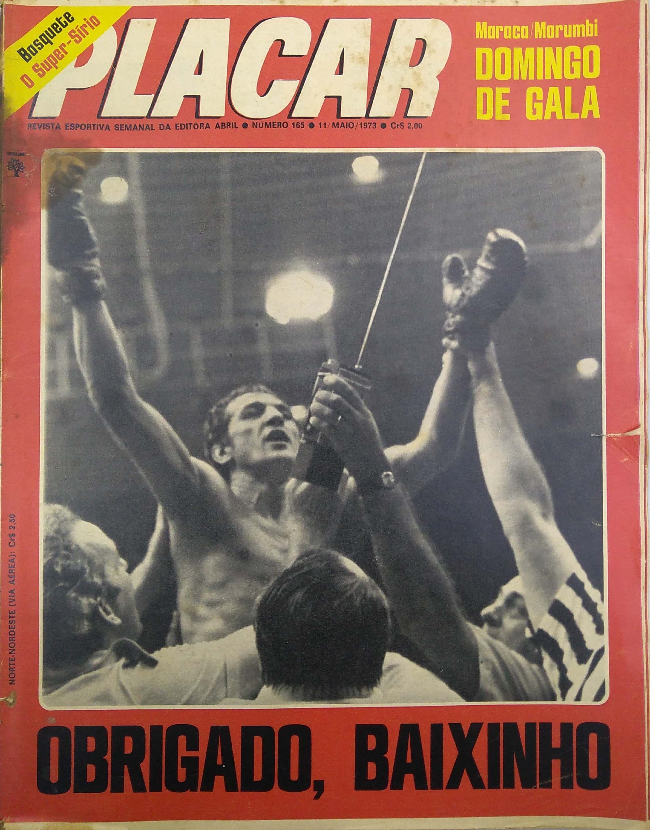 Capa da edição OBRIGADO, BAIXINHO da revista PLACAR
