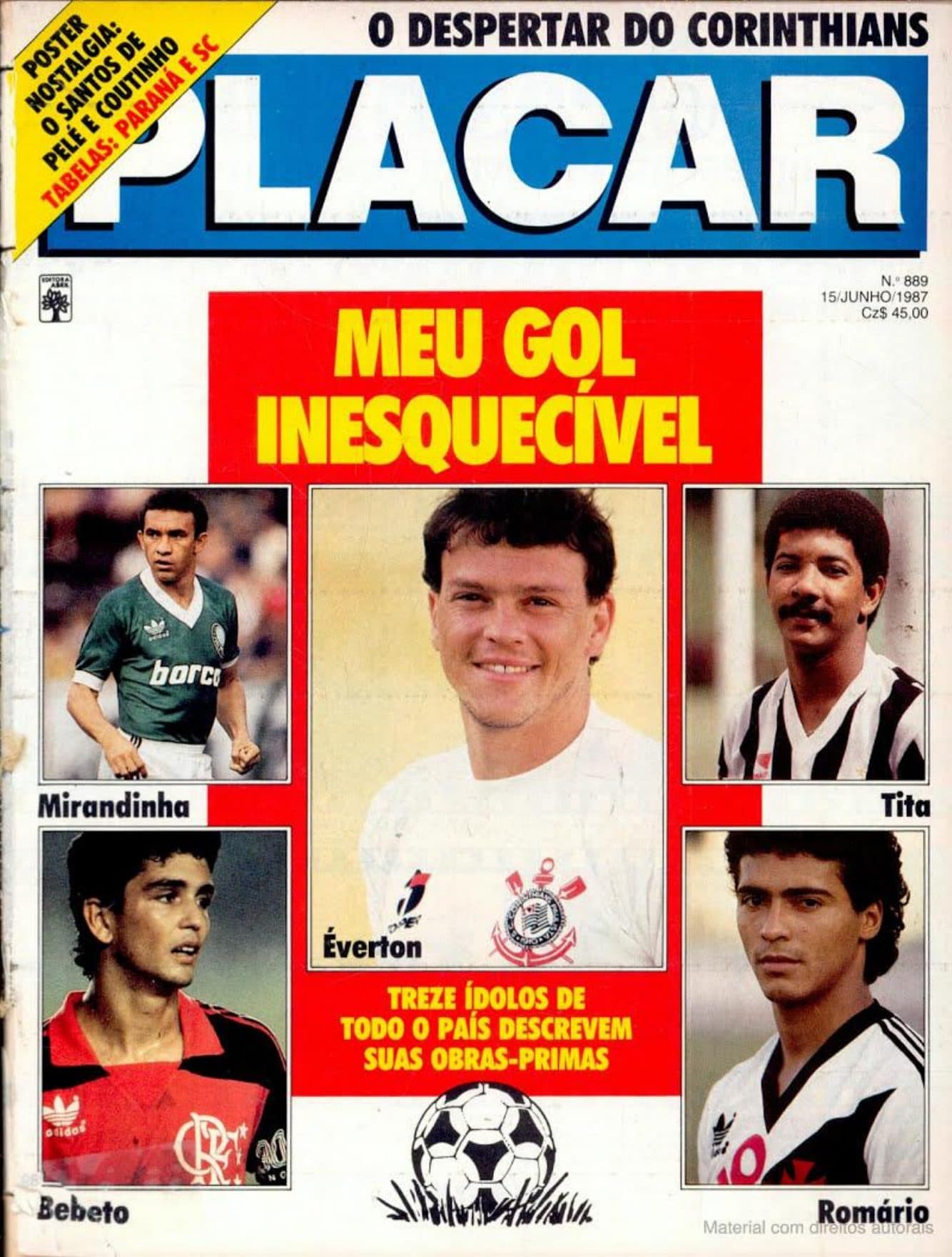 Capa da edição O despertar do Corinthians da revista PLACAR