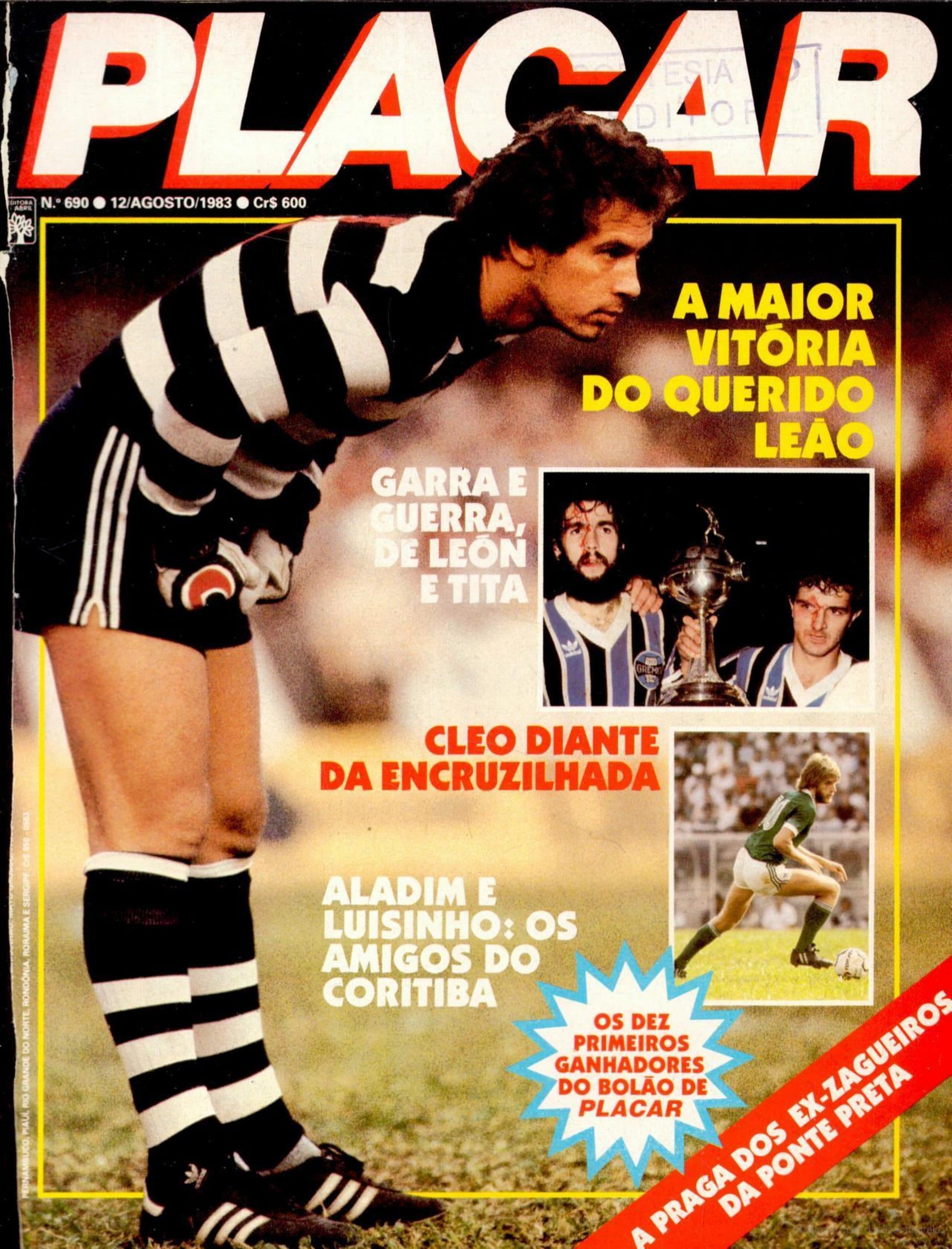 Capa da edição A Maior Vitória do Querido Leão da revista PLACAR