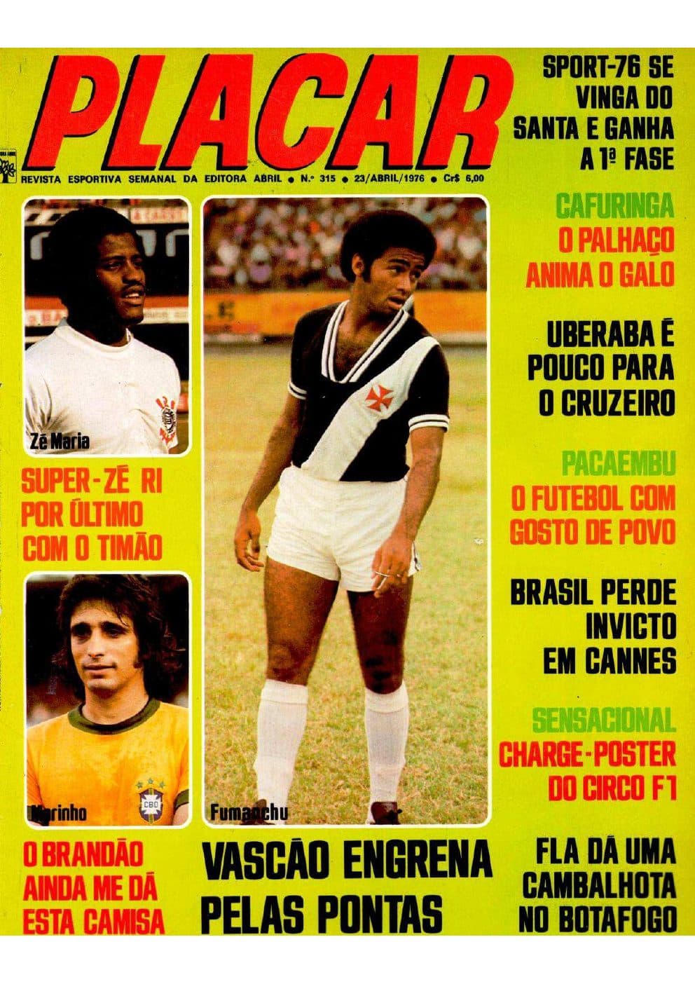 Capa da edição Vascão Engrena Pelas Pontas da revista PLACAR