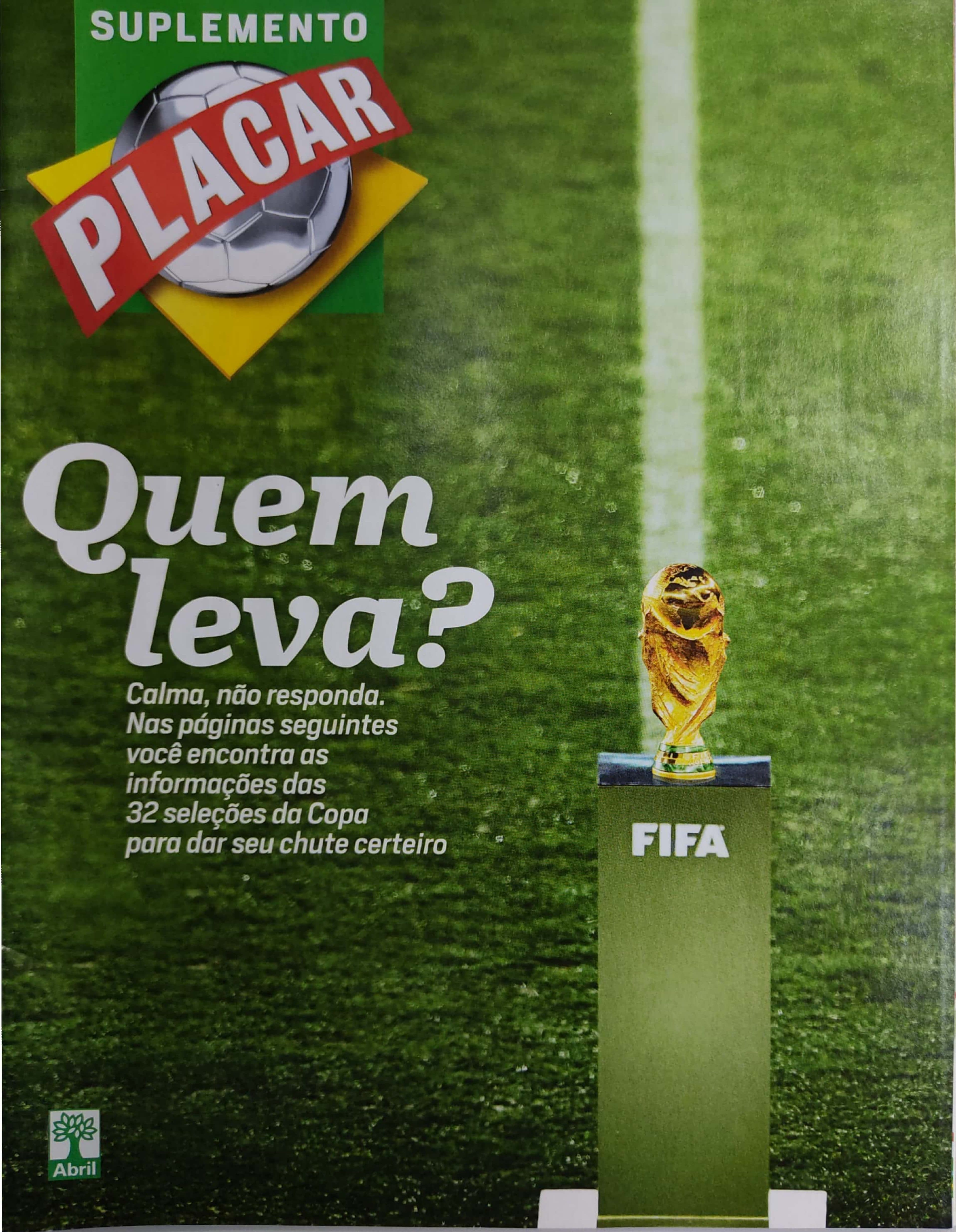 Capa da edição 2014 da revista PLACAR