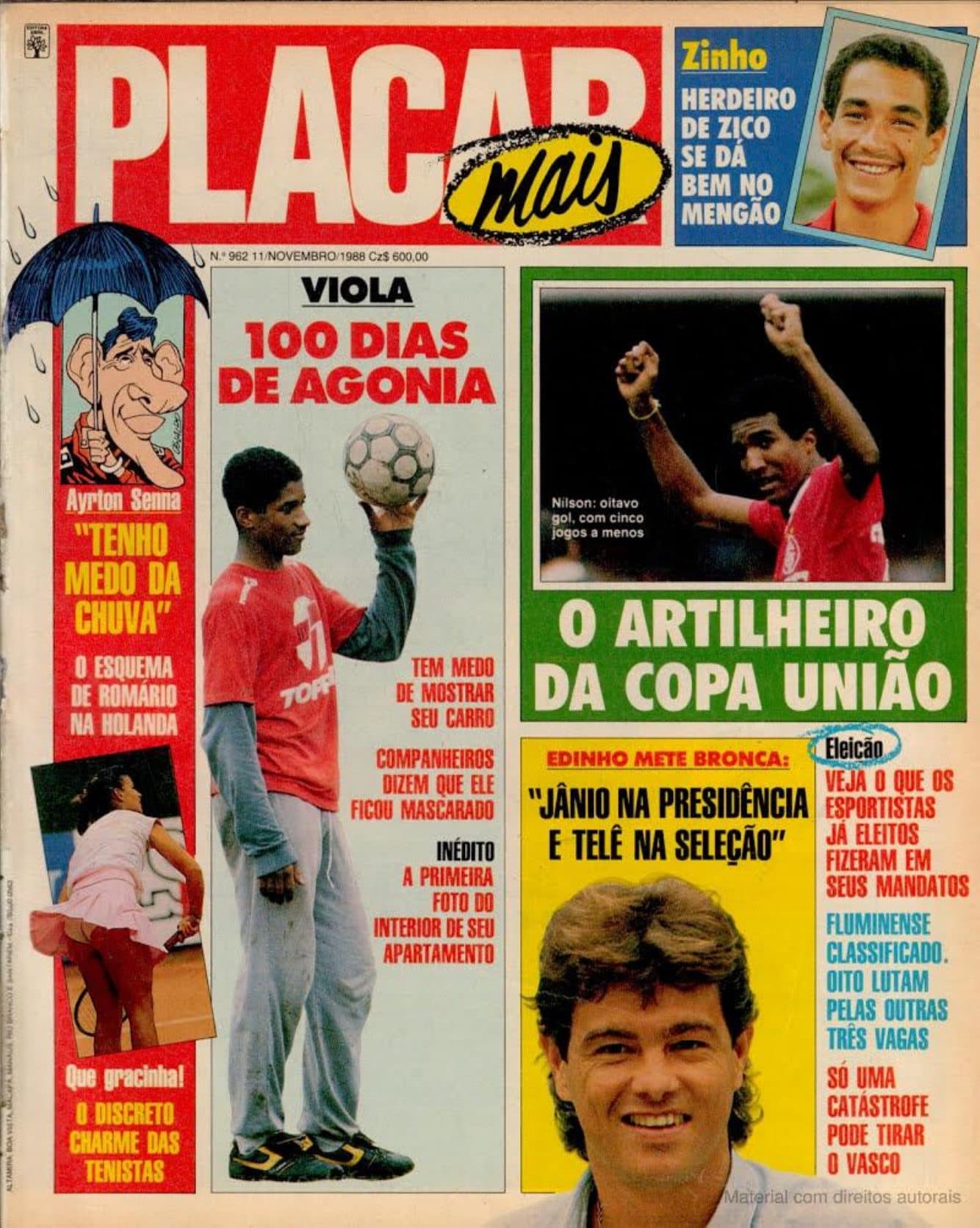 Capa da edição Nº 962 da revista PLACAR