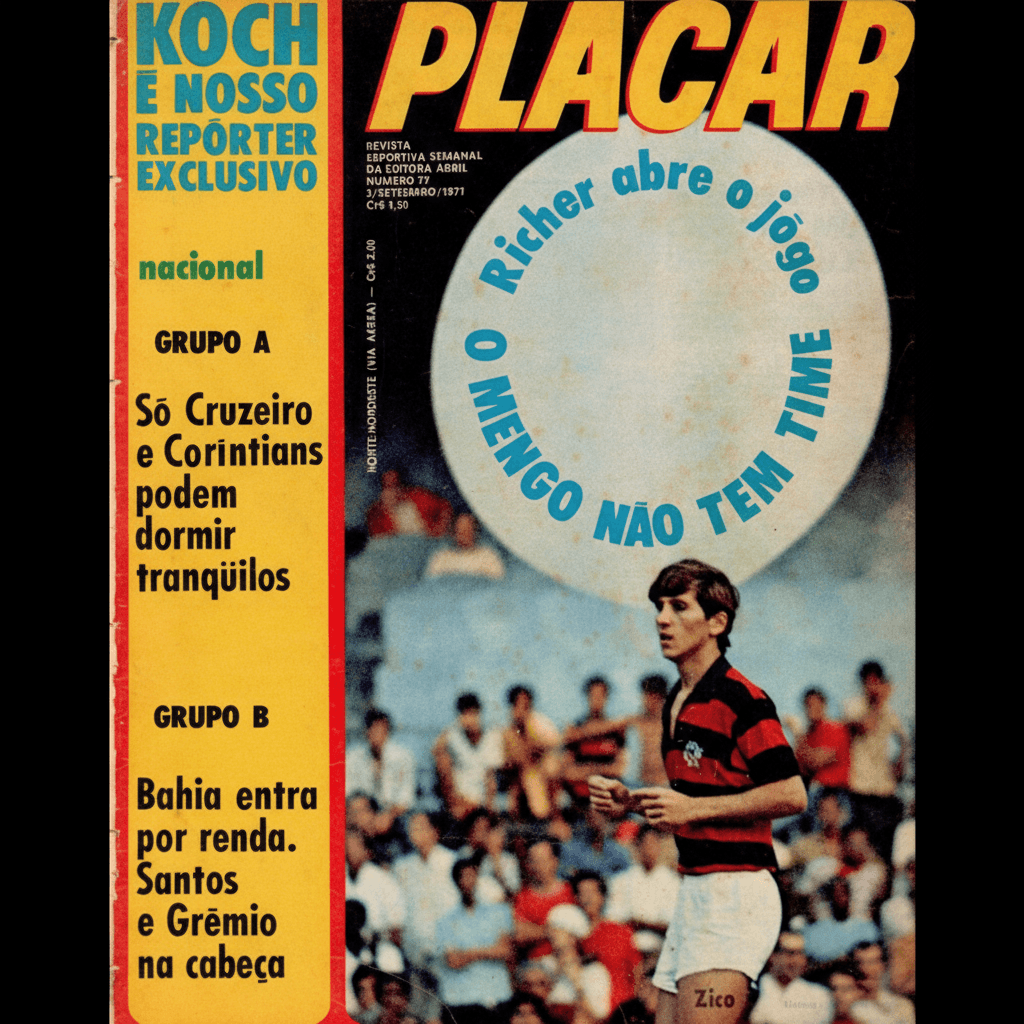 Capa da edição O Mengo não tem time da revista PLACAR