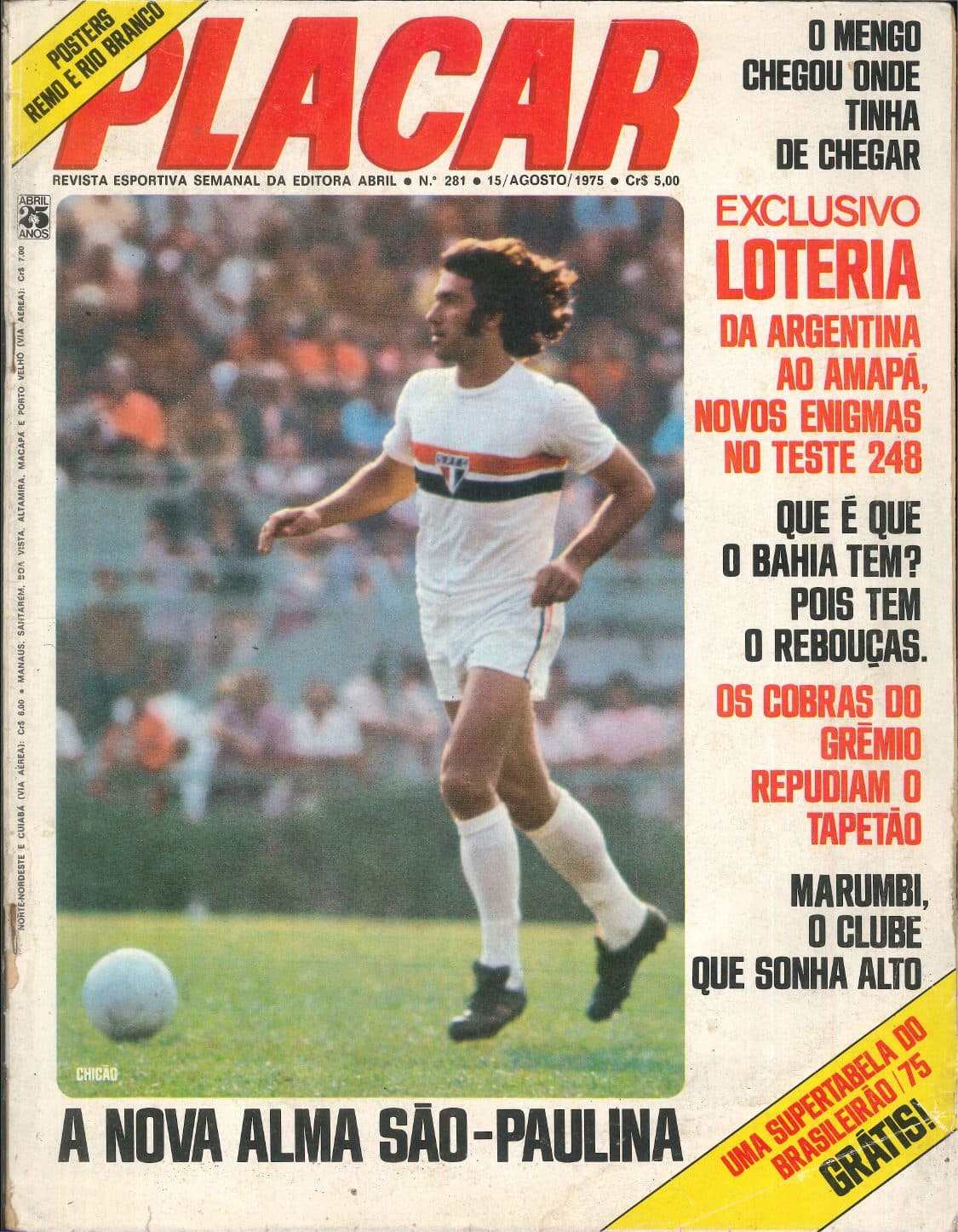 Capa da edição A nova alma são-paulina da revista PLACAR
