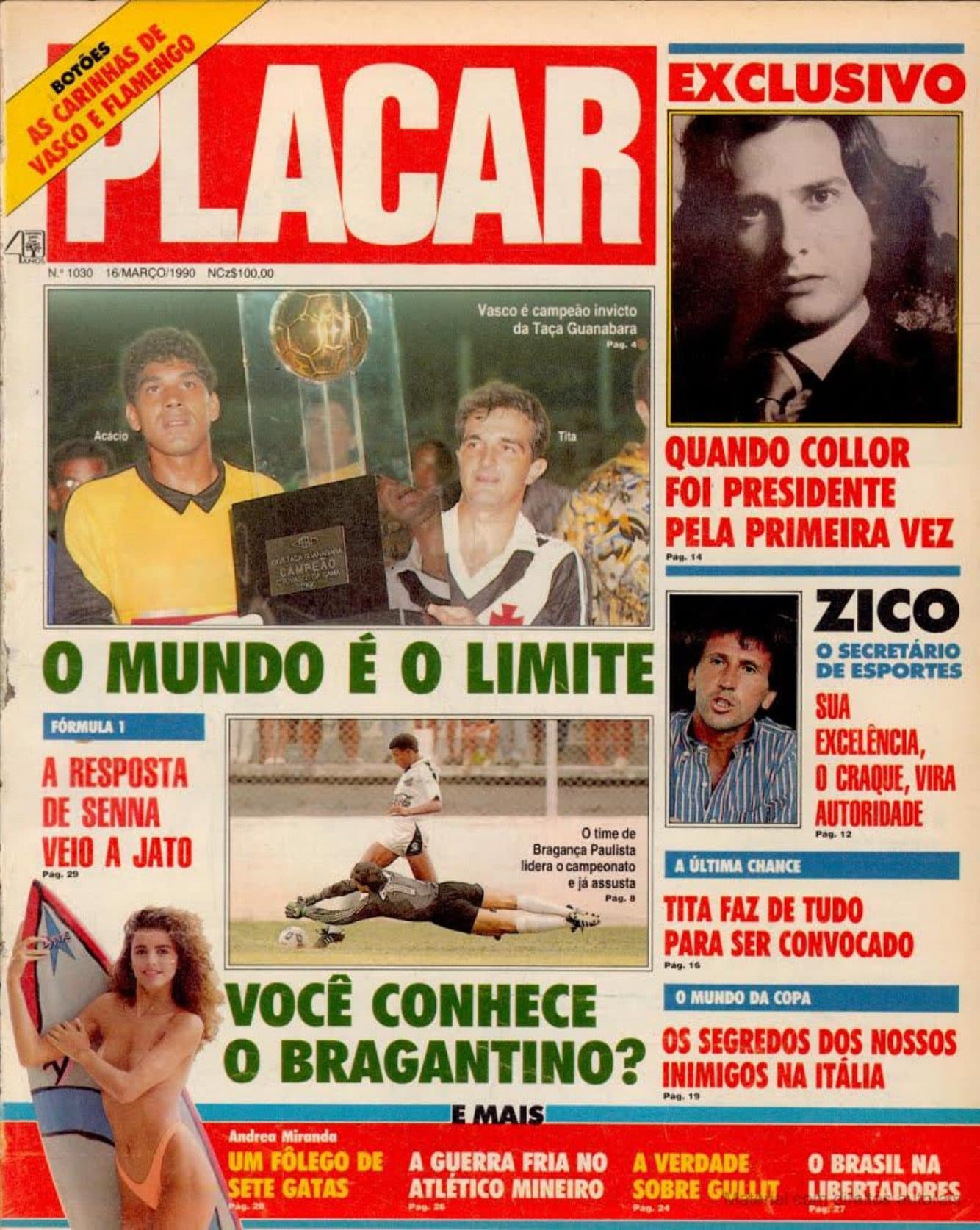 Capa da edição: 1990-EDIÇÃO