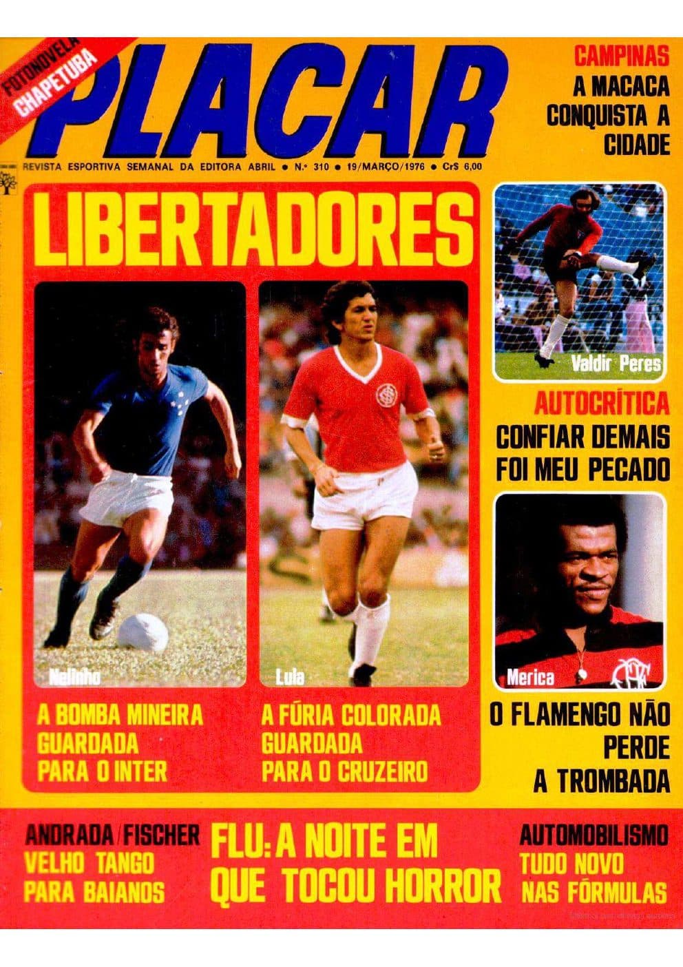 Capa da edição Libertadores da revista PLACAR