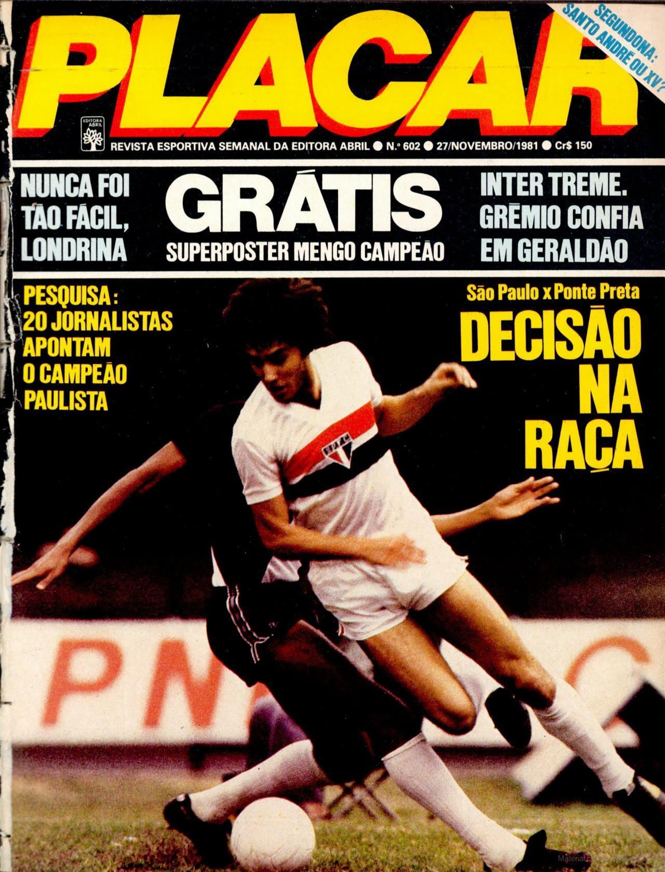 Capa da edição Decisão na raça da revista PLACAR