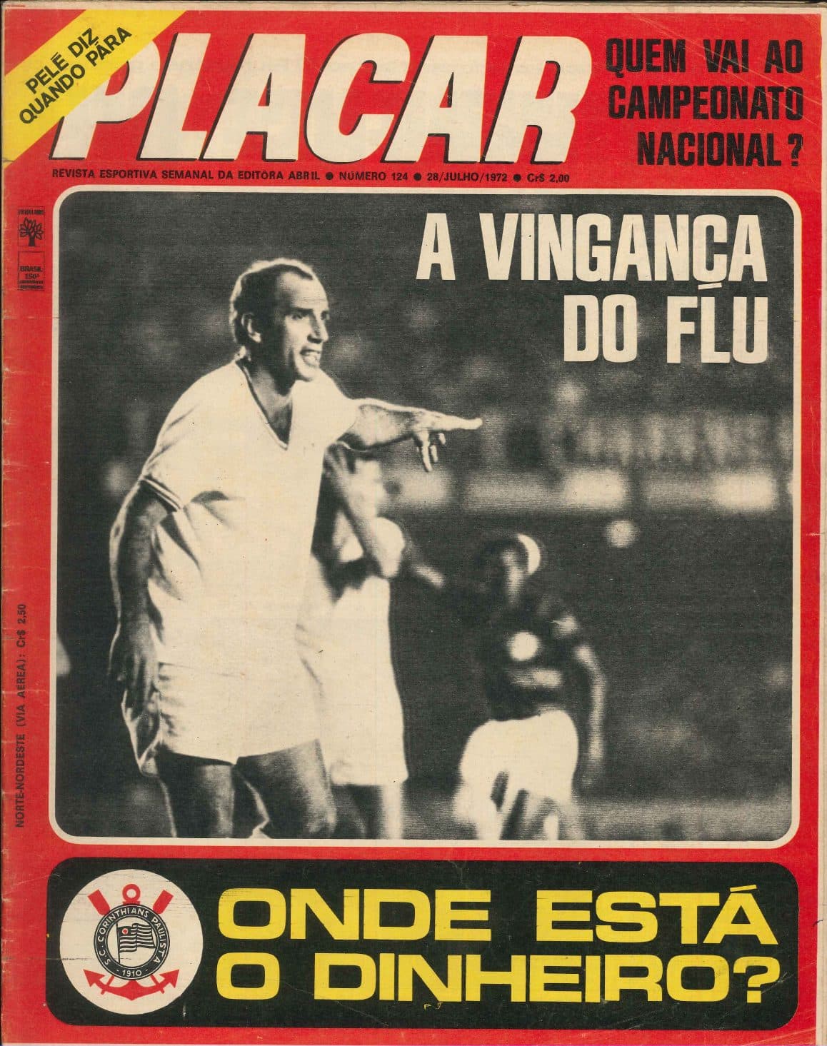 Capa da edição A Vingança do Flu da revista PLACAR