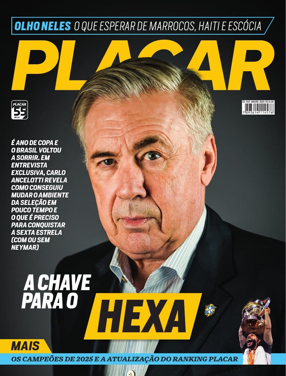 Capa da edição: A CHAVE PARA O HEXA