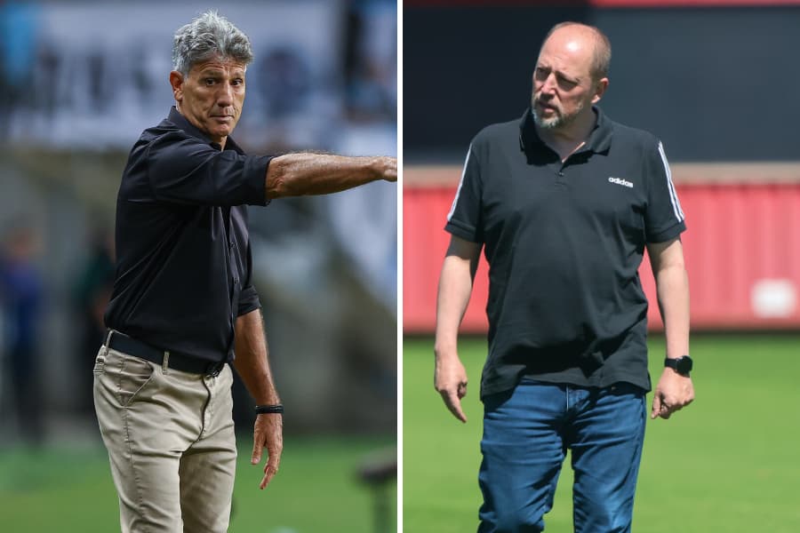 Futevôlei x vidraceiro: Renato Gaúcho e presidente do Inter trocam provocações