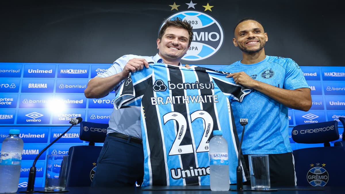 Braithwaite, do Grêmio, é um dos bilionários do futebol