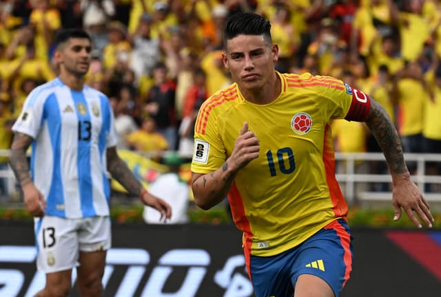 James Rodríguez jogou mais pela Colômbia do que por clubes em 2024
