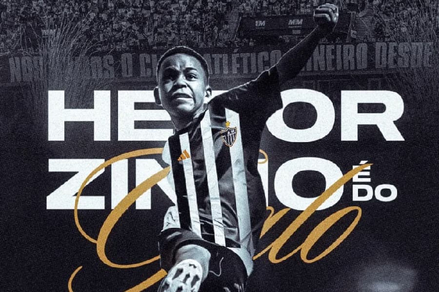 Heitorzinho das Canetas, que viralizou com dribles incríveis, treina no Atlético-MG