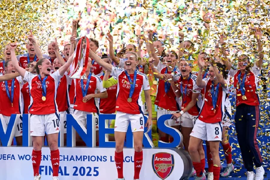 Arsenal é bi: os maiores campeões da Champions League feminina